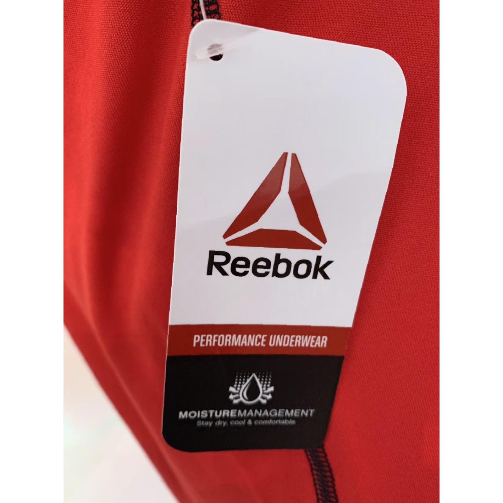 Reebok Reebok Large New Men's Performance Underwear Primal Red Base Layer Shirt Size US L / EU 52-54 / 3 - 6 Thumbnail