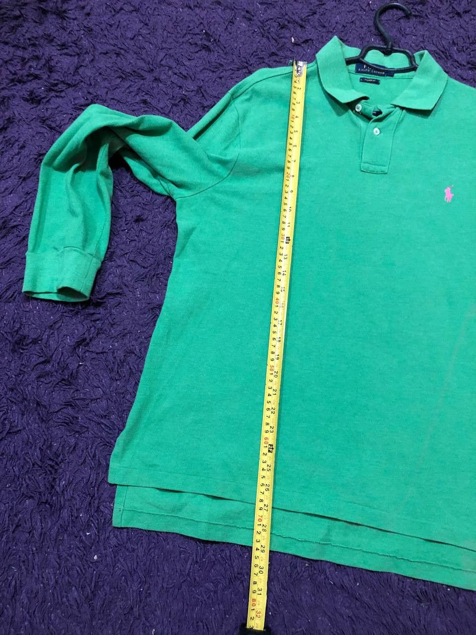 Polo Ralph Lauren Green Custom Fit Long Sleeve Polo Ralph Lauren Size US XL / EU 56 / 4 - 7 Thumbnail