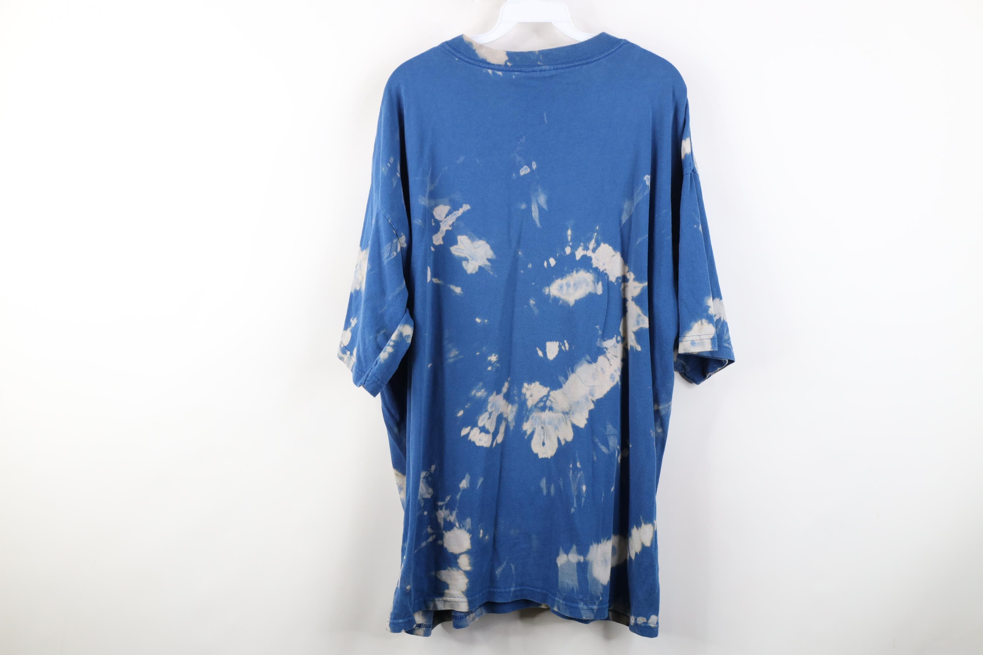 Adidas Vintage 90s Adidas Mini Logo Acid Wash V-Neck T-Shirt USA Size US XL / EU 56 / 4 - 8 Thumbnail