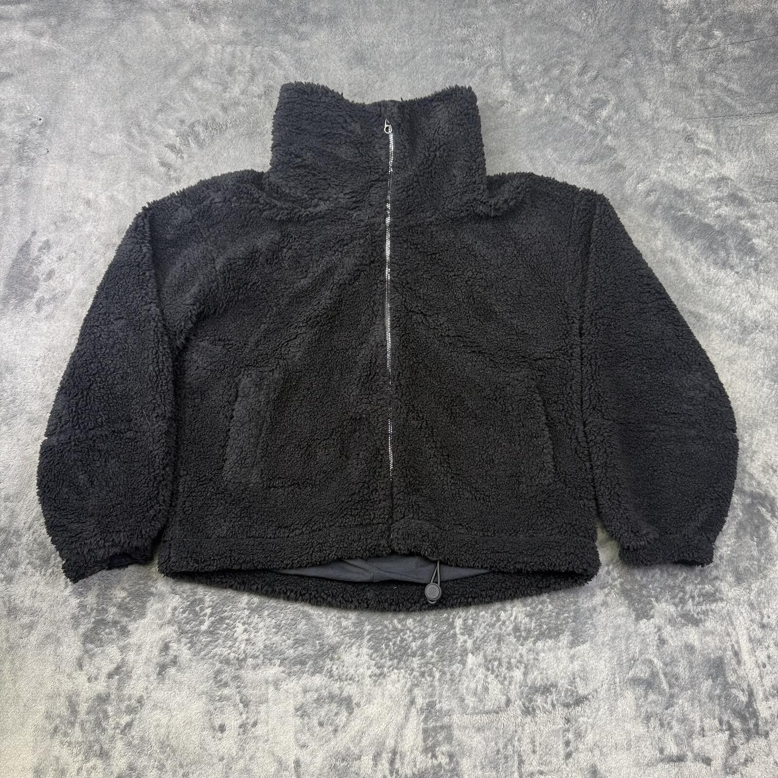 Branded Leather Lululemon Ultra Soft Black Sherpa Fleece Jacket Size ONE SIZE - 1 Thumbnail