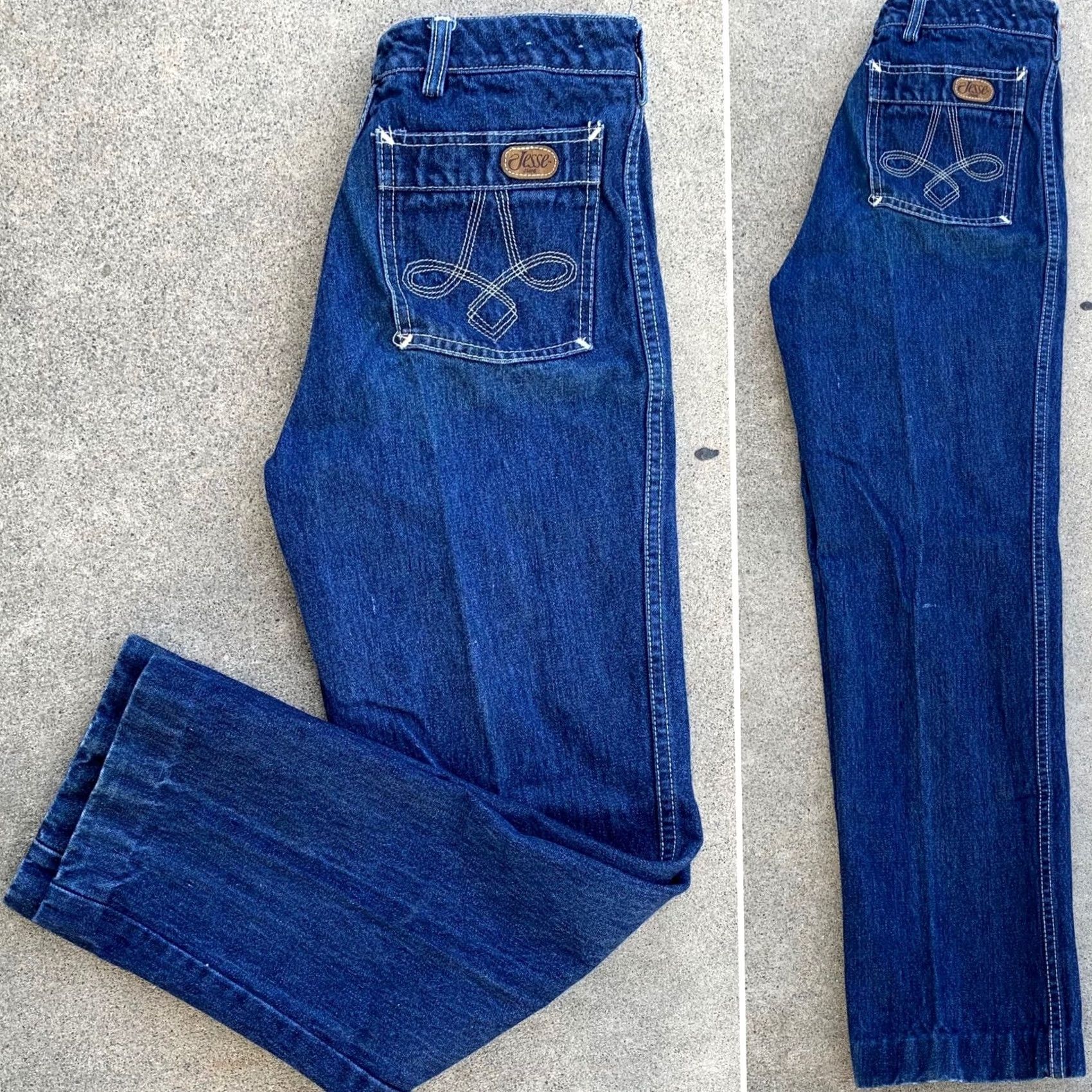 Vintage VINTAGE Jesse Jeans Jeans Women XS? No, size 27 1/2” waist 28” inseam 70s 80s 1970s 1980s blue denim Size 27" / US 4 / IT 40 - 2 Thumbnail