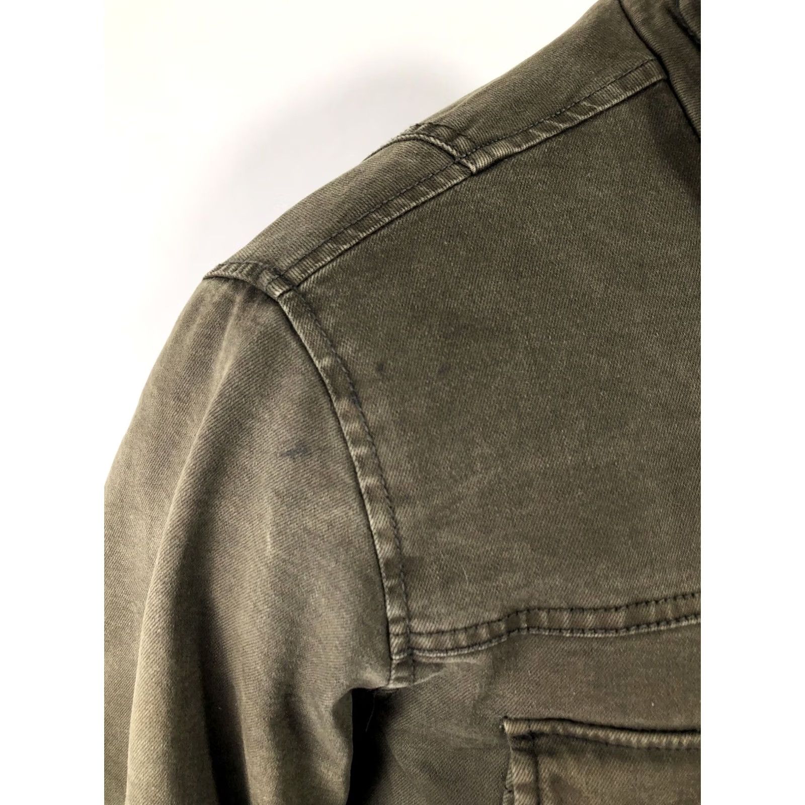Levi's LEVI STRAUSS - QUILT LINED Military Jacket Trucker Heavy Duty Cotton Blend Dark Military Brownish Green Mens M Size US M / EU 48-50 / 2 - 5 Thumbnail