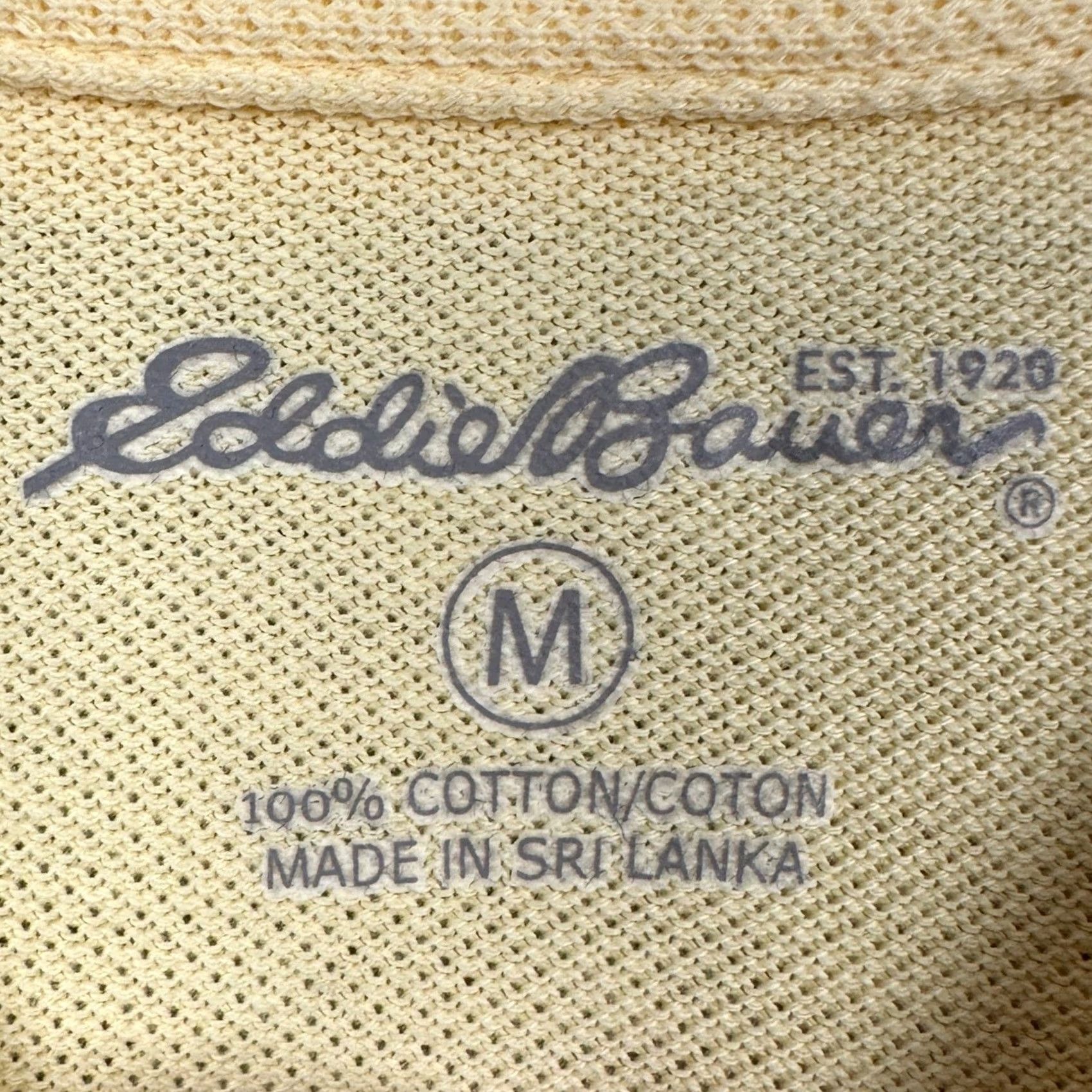 Eddie Bauer Eddie Bauer Polo Shirt Mens Medium Yellow Rugby Outdoor Short Sleeve Size US M / EU 48-50 / 2 - 4 Thumbnail