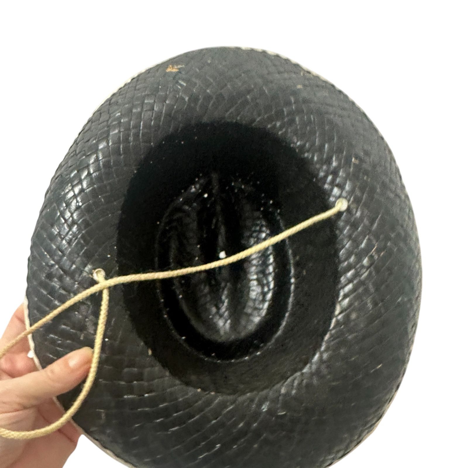 Vintage Vintage Kids Retro Straw Cowboy Hat Size ONE SIZE - 3 Thumbnail