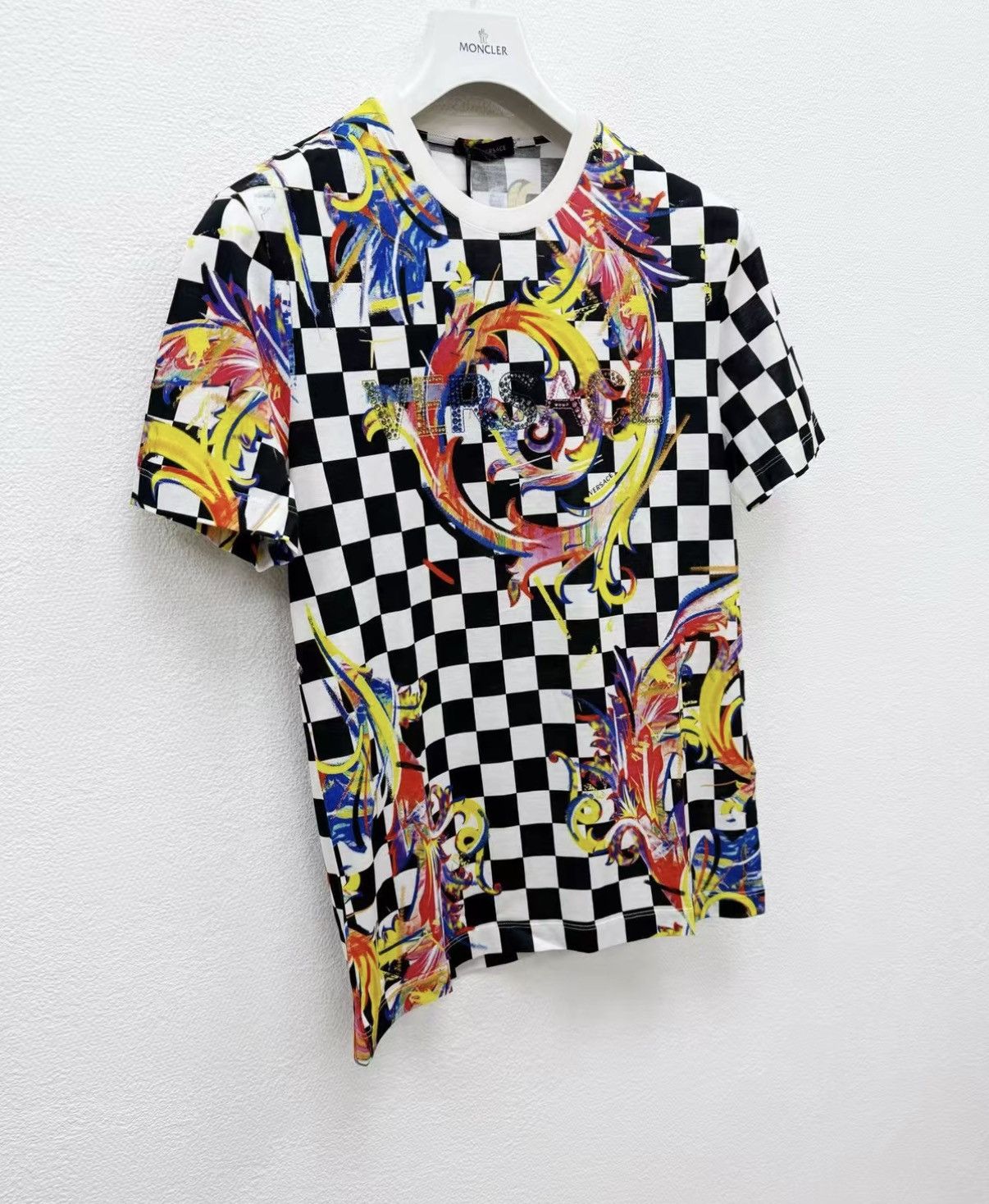 Versace VERSACE Rhinestone Short Sleeve T-shirt J30 Size US XS / EU 42 / 0 - 2 Thumbnail