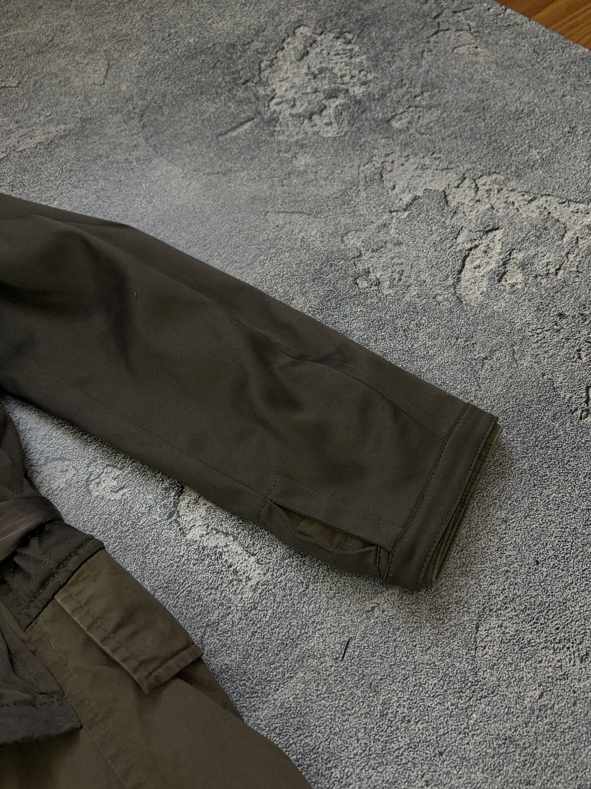 Allsaints AllSaints Fife Military Khaki Mixed Media Parka Jacket 8/4 Size S / US 4 / IT 40 - 15 Thumbnail