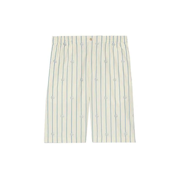 Gucci Gucci Striped Shorts for Men in Ivory Size US 44 / EU 60 - 1 Thumbnail