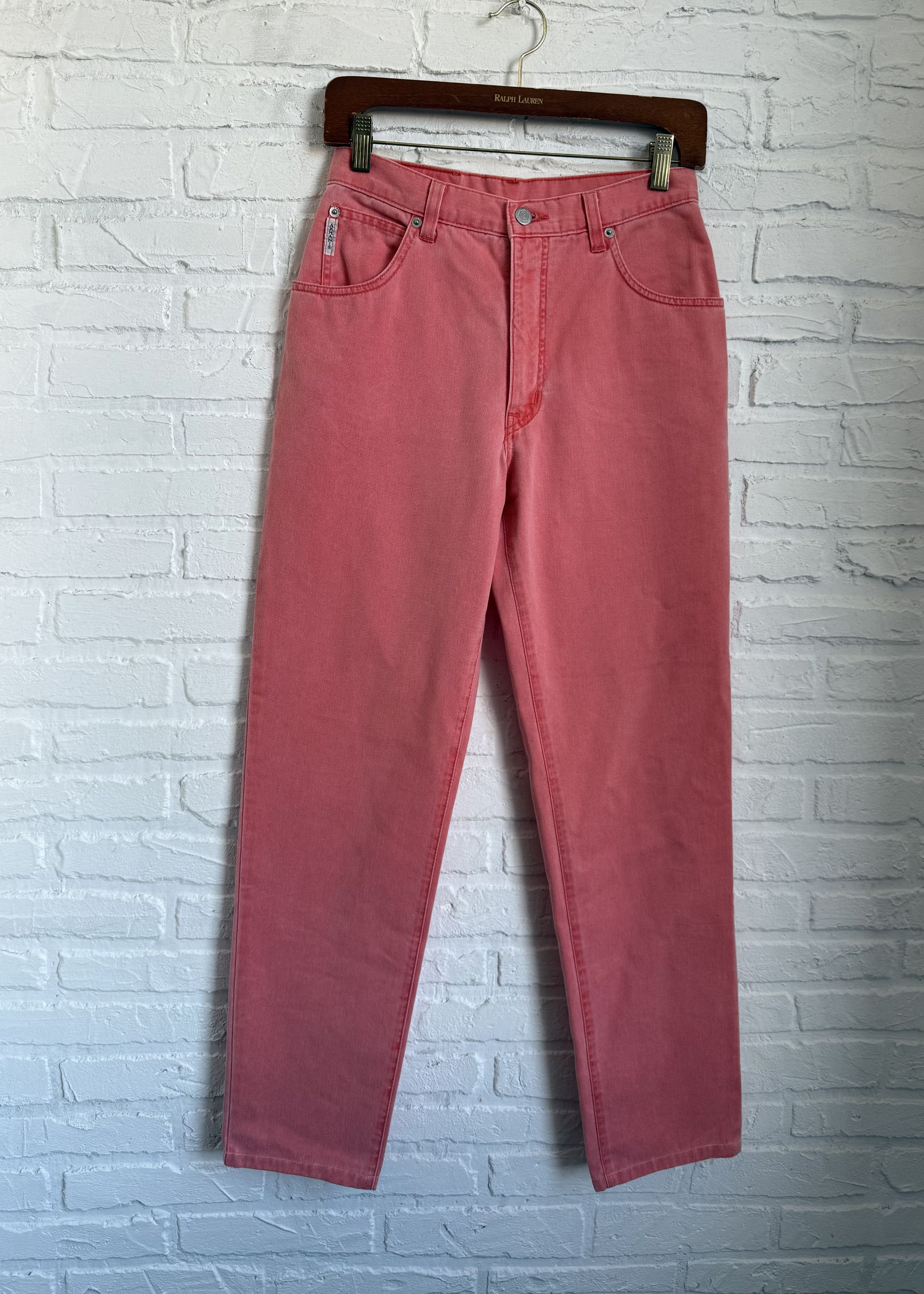 Giorgio Armani Archive 80s Giorgio Armani Junior GA Eagle pink denim jeans Size US 28 / EU 44 - 2 Thumbnail
