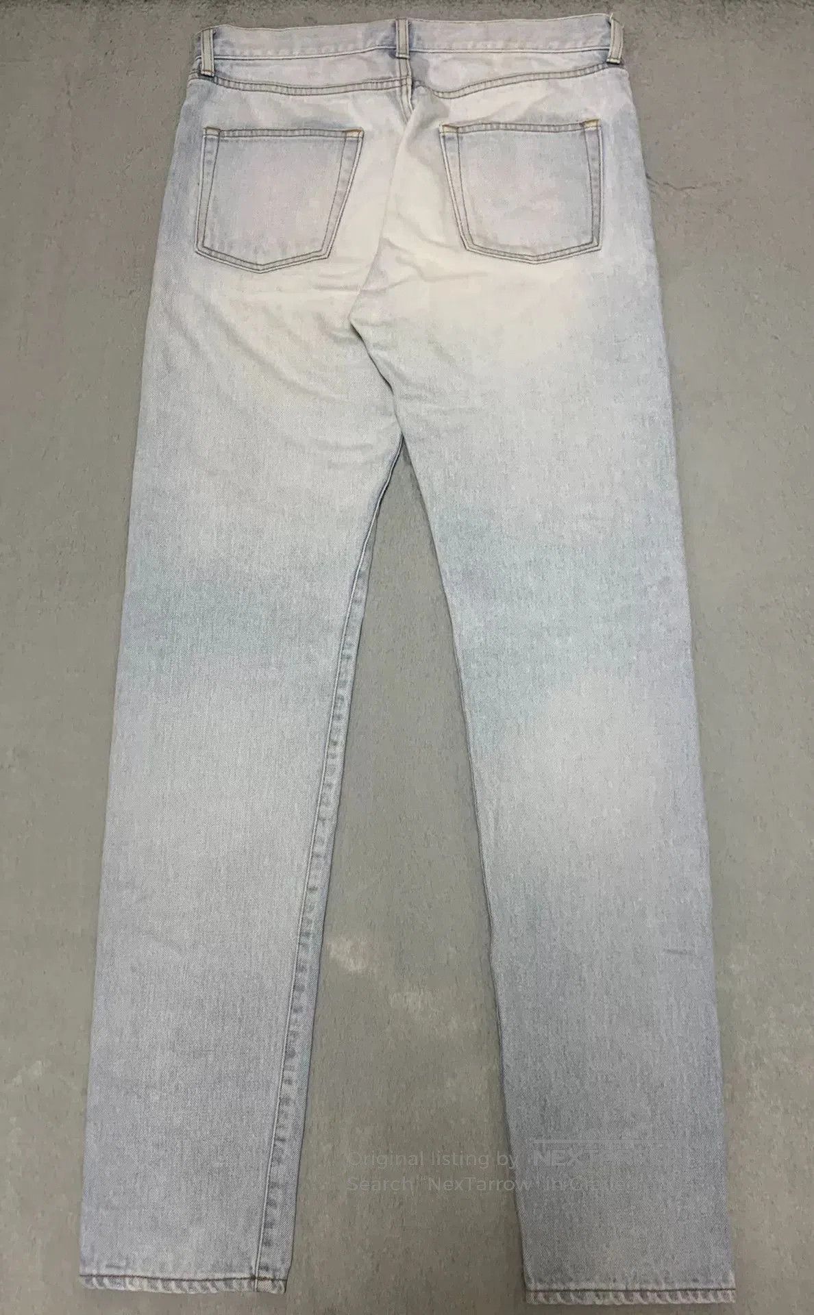 Saint Laurent Paris Saint Laurent Love Me Forever Denim Pants. Size US 30 / EU 46 - 2 Thumbnail