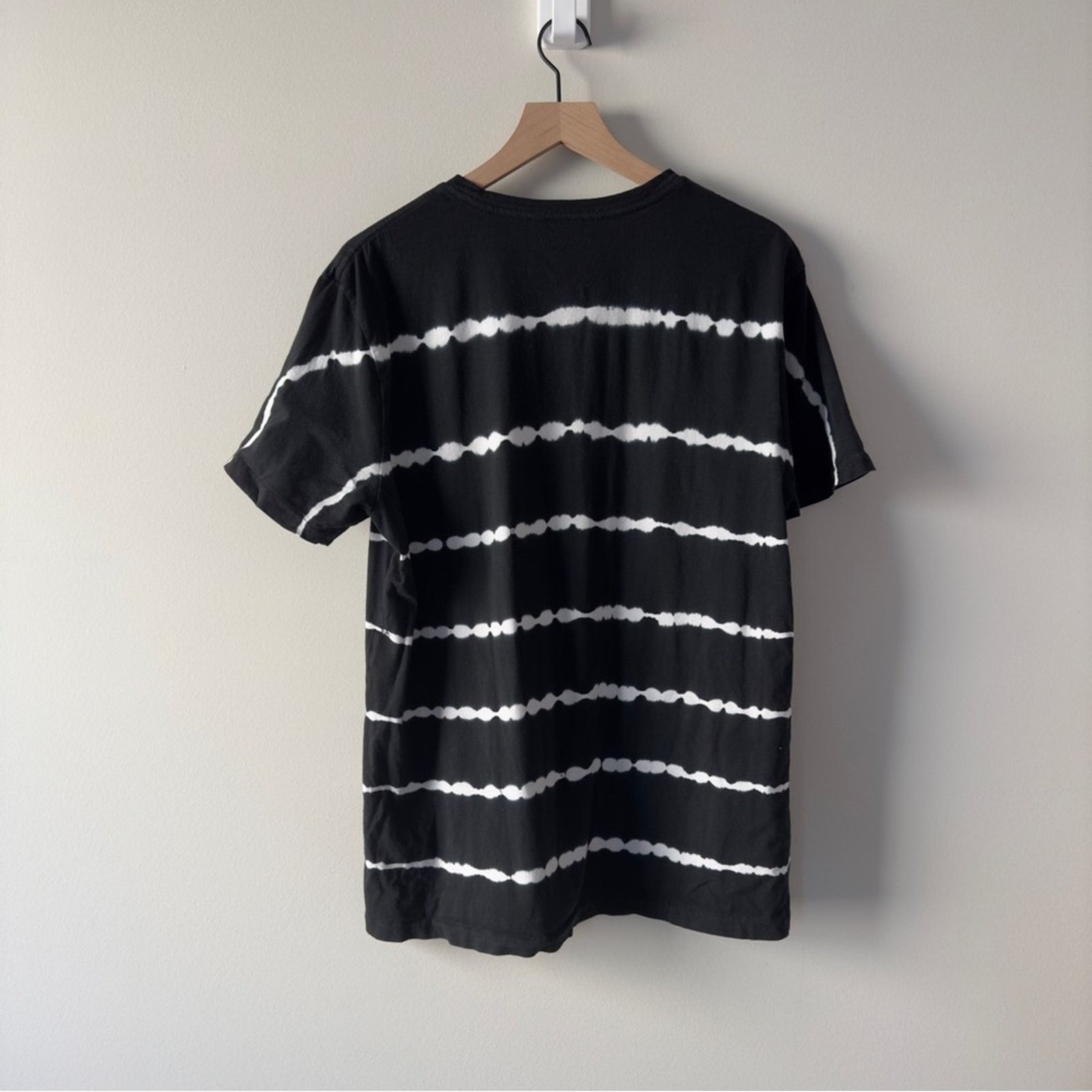 Allsaints All Saints 100% Cotton Black and White Short Sleeve Tee Dye Size US L / EU 52-54 / 3 - 2 Thumbnail