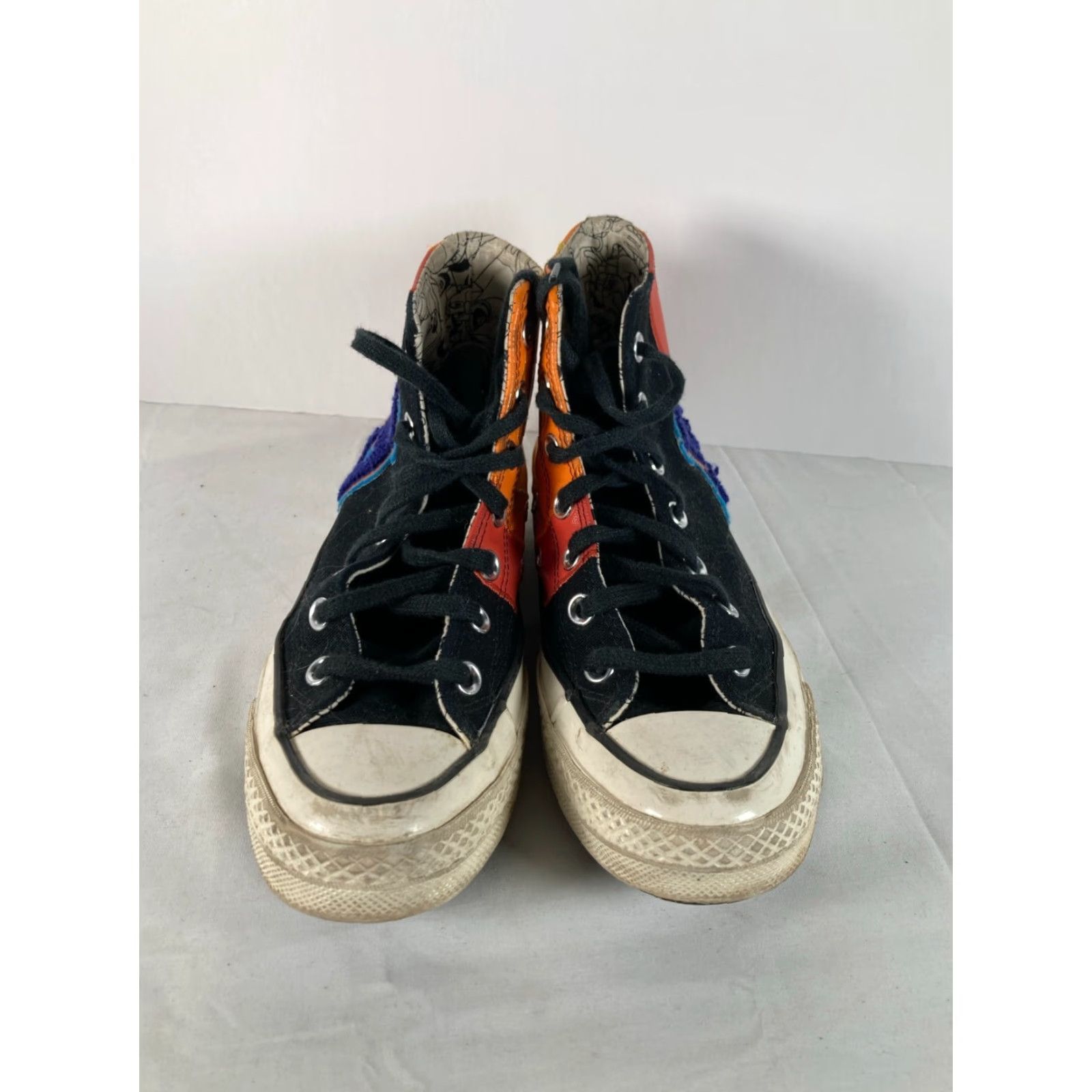 Converse Converse Chuck Taylor All Star Hi Space Jam Mens 7 Tune Squad Mens 5 Black Colorblock Lace Up High Top Athletic Sneaker 90s Space Mens Shoes Size ONE SIZE - 2 Thumbnail