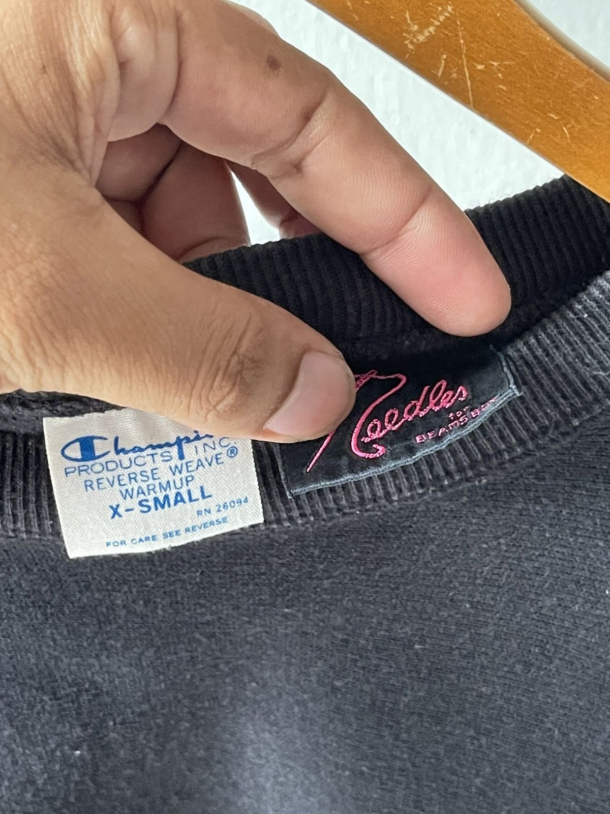 Beams Plus 2020 Champion Reverse Wave X Needless x Beams Sweatshirt A2 Size US M / EU 48-50 / 2 - 8 Thumbnail