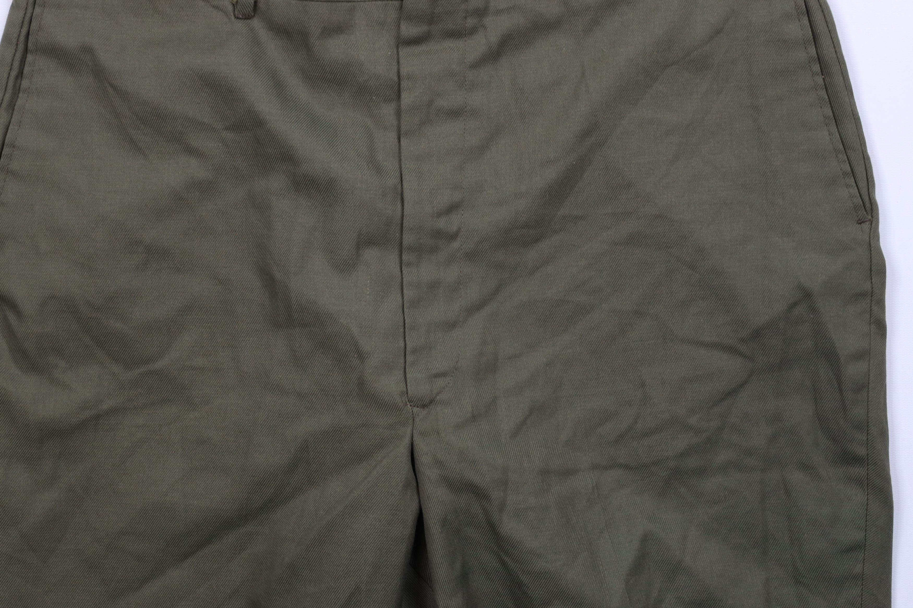 Vintage Vintage 50s Streetwear Front Chino Shorts Olive Green USA Size US 36 / EU 52 - 3 Thumbnail