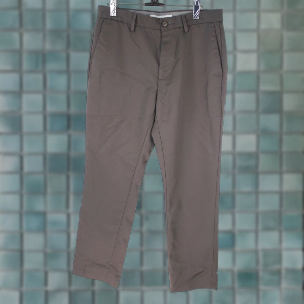 Essentials VINTAGE Amazon Essentials Men's Slim Fit Chino Pants Casual Flat Front 30 Gray 27 Inseam Mens Size US 30 / EU 46 - 1 Thumbnail
