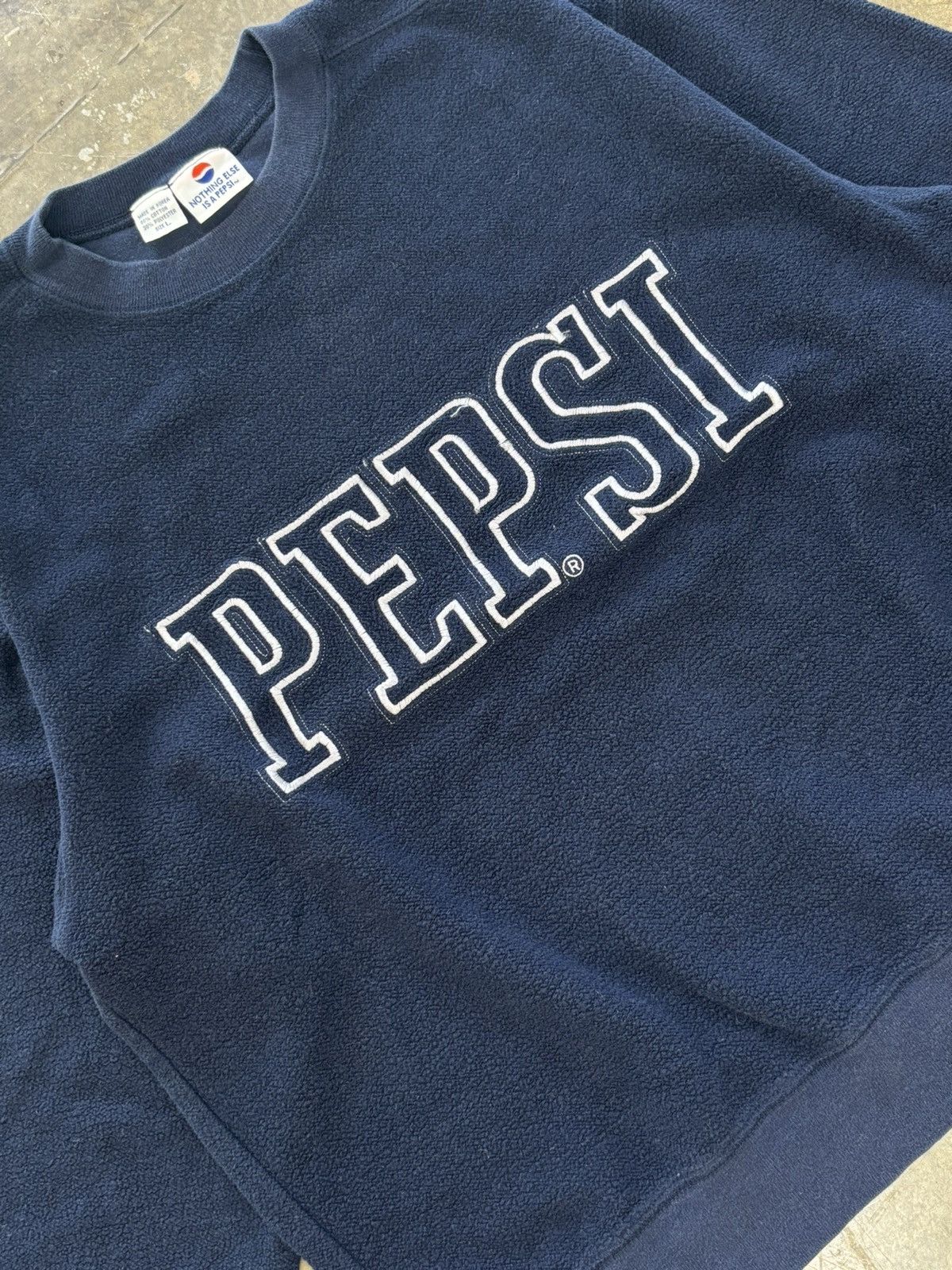 Pepsi × Vintage Vintage Pepsi Fleece Nothing Else is a Pepsi Tag Crew Large Size US L / EU 52-54 / 3 - 1 Thumbnail
