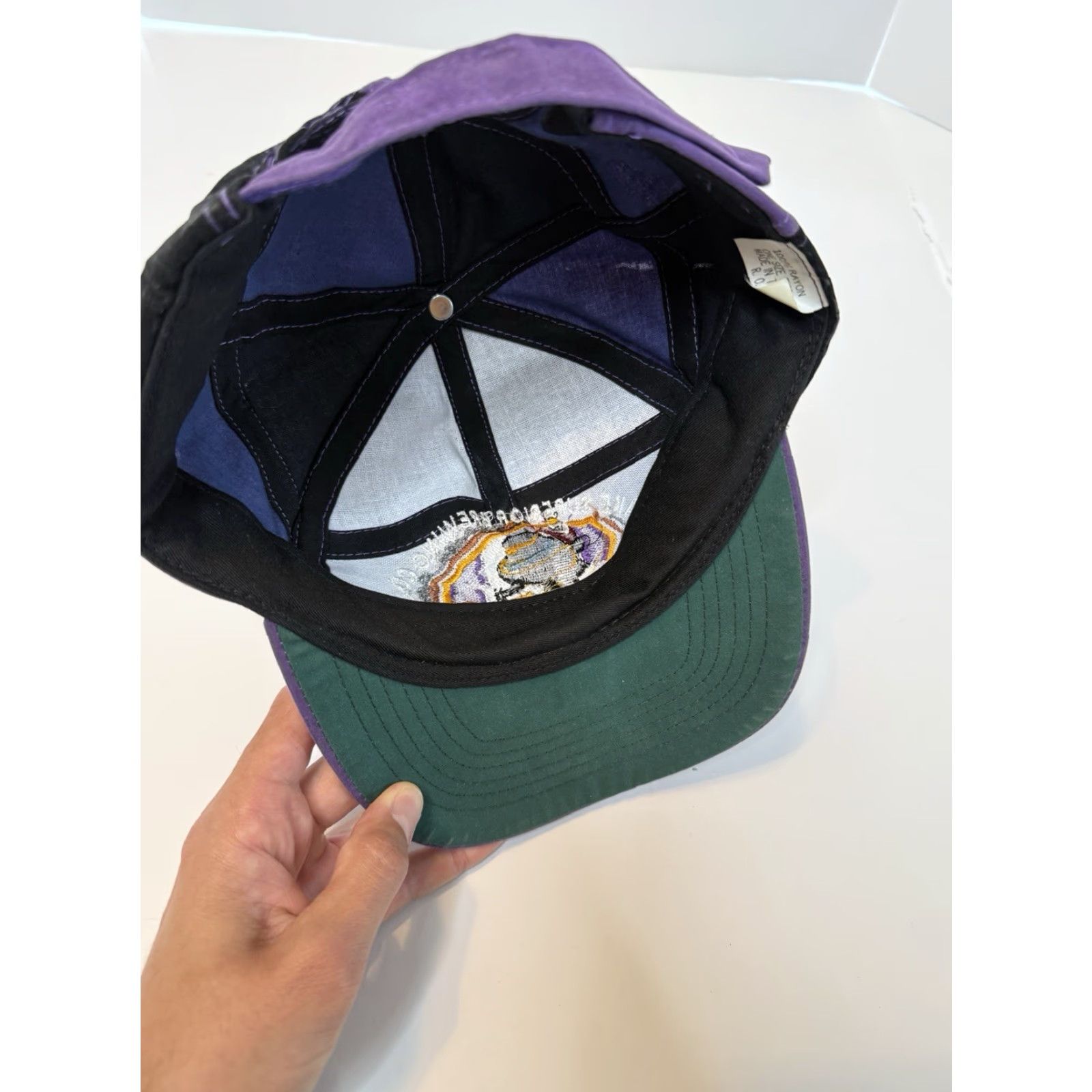 CO VINTAGE Lake Super Brewing Co Panel Hat Embroidered Snow Mobile Purple 90s Men S S Hats Mens Panel Hat 90s Vintage Unbranded Size ONE SIZE - 6 Thumbnail
