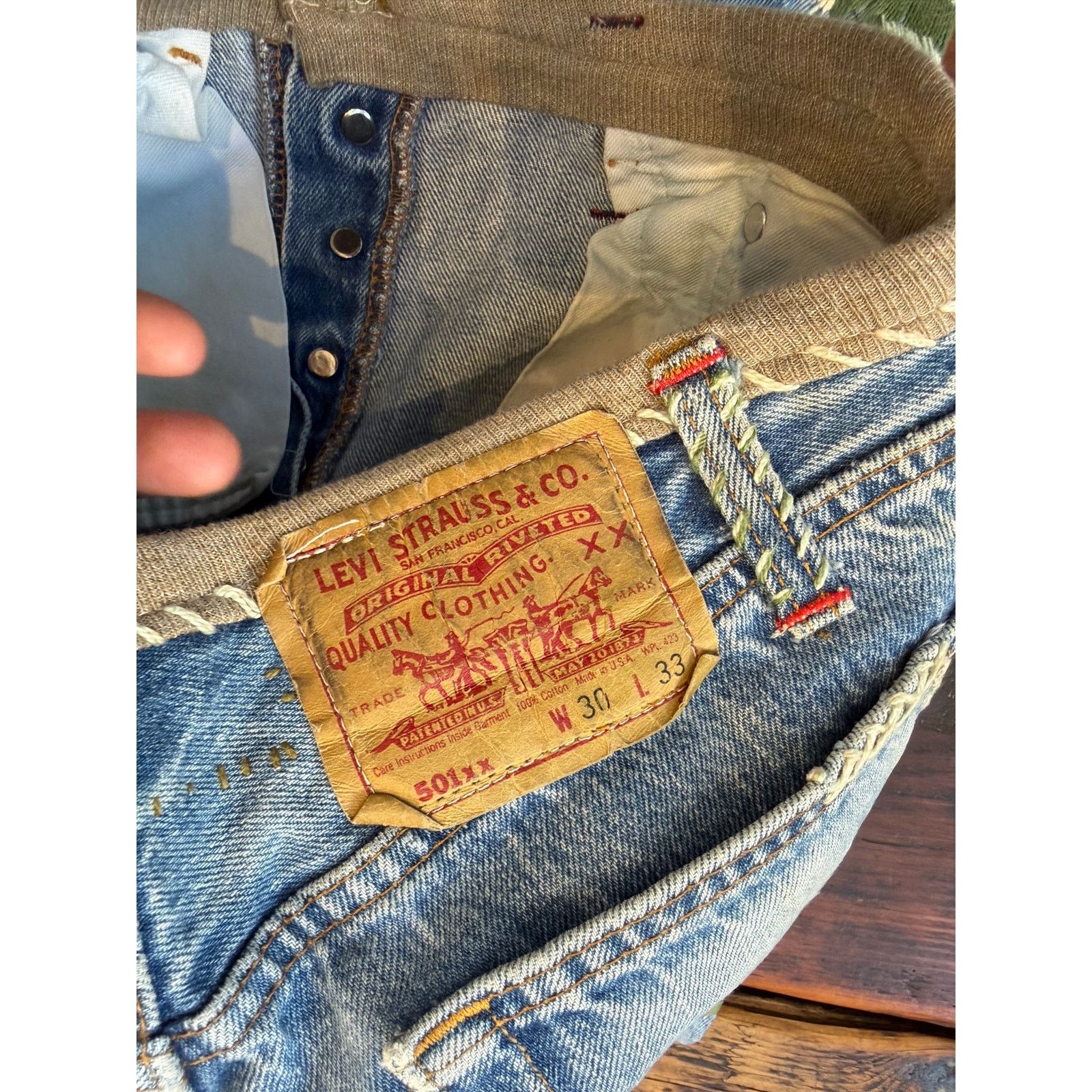 The Great China Wall The Great China Wall Levi's Floral Embroidered Jeans Size 30" / US 8 / IT 44 - 4 Thumbnail