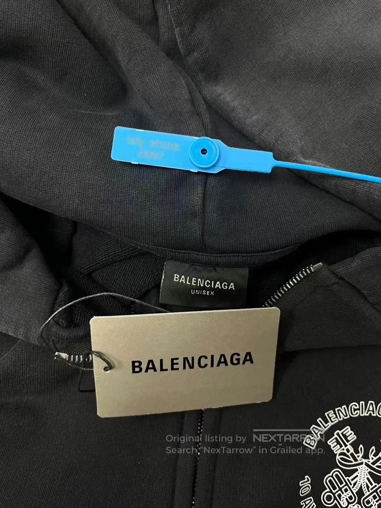 Balenciaga balenciaga logo zip hoodie in black. Size US L / EU 52-54 / 3 - 5 Thumbnail