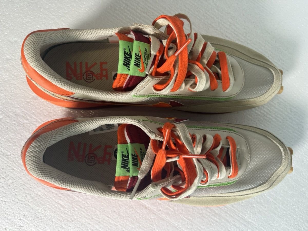CLOT × Nike × Sacai Nike x Sacai x Clot Sz 14 New Tan Maroon Orange Size US 14 / EU 47 - 6 Thumbnail