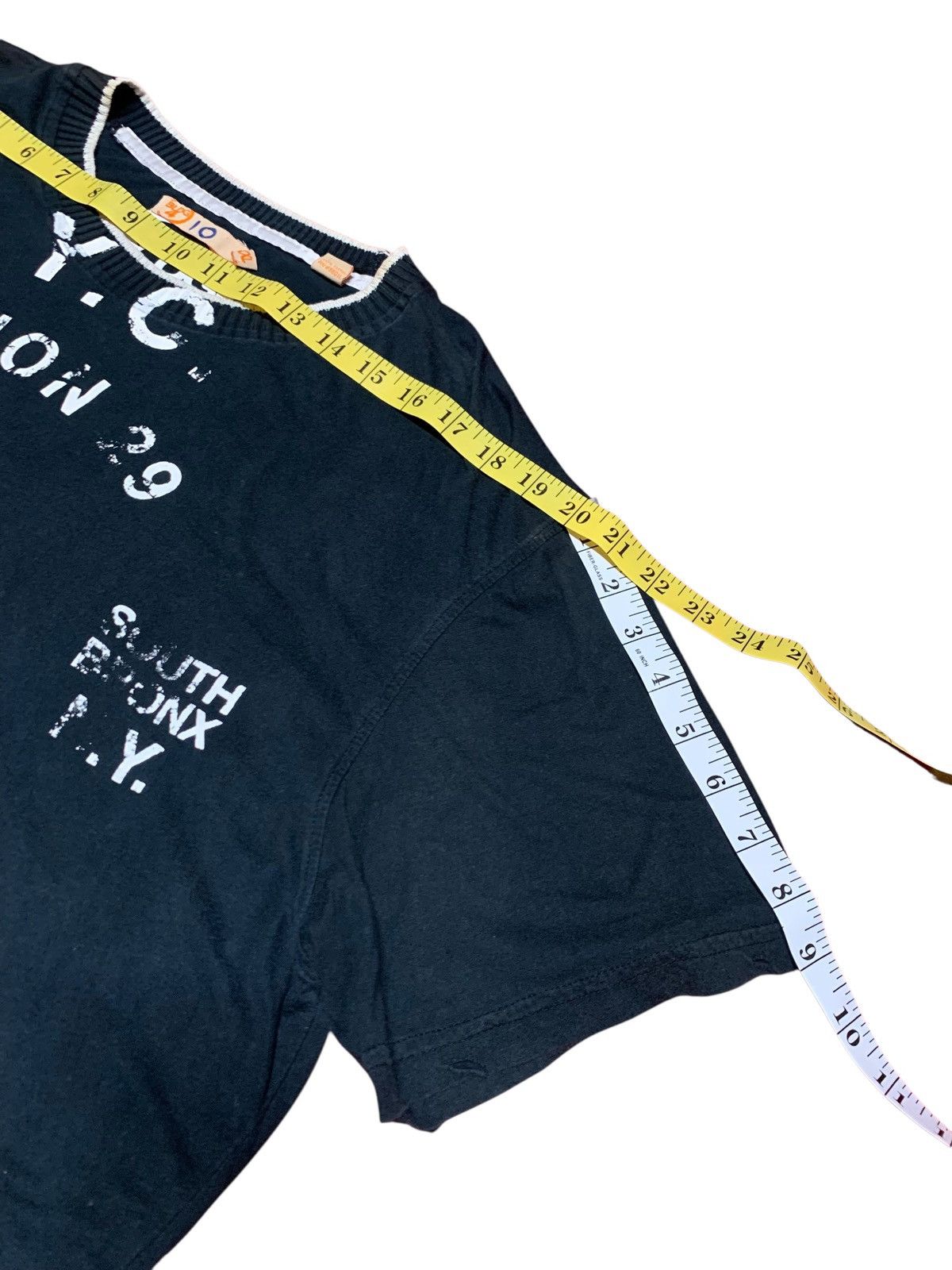 Japanese Brand Black Spade Tshirt NYC Division 29 Vintage 1972 Size US XXL / EU 58 / 5 - 10 Thumbnail
