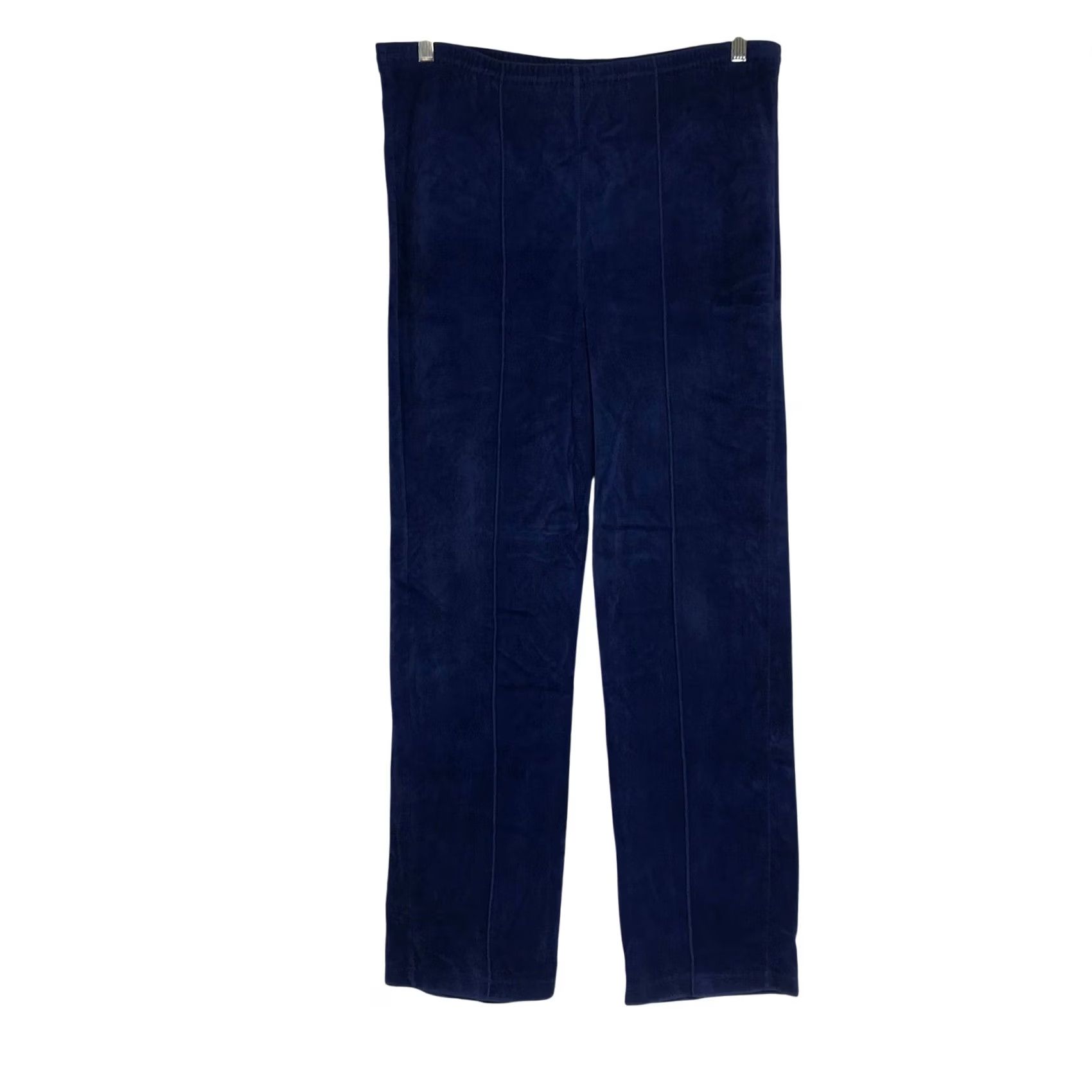Nike VINTAGE Nike Sportswear Blue Velour Pintuck Track Pants Mens Large Made USA Size US 33 - 2 Thumbnail