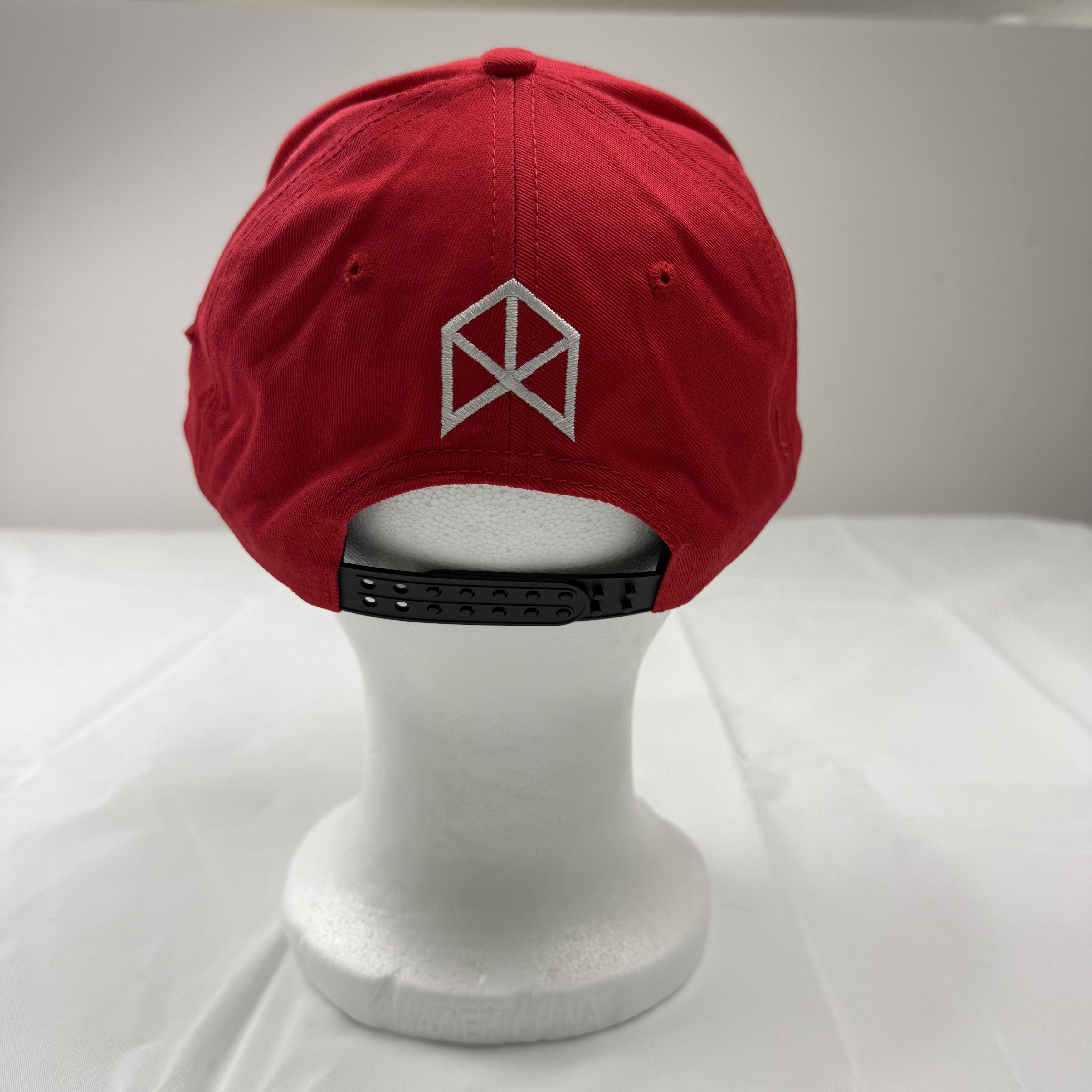 Other Rawgear Mens Red Snapback Hat RAW Cotton Cap Adjustable Size ONE SIZE - 4 Thumbnail