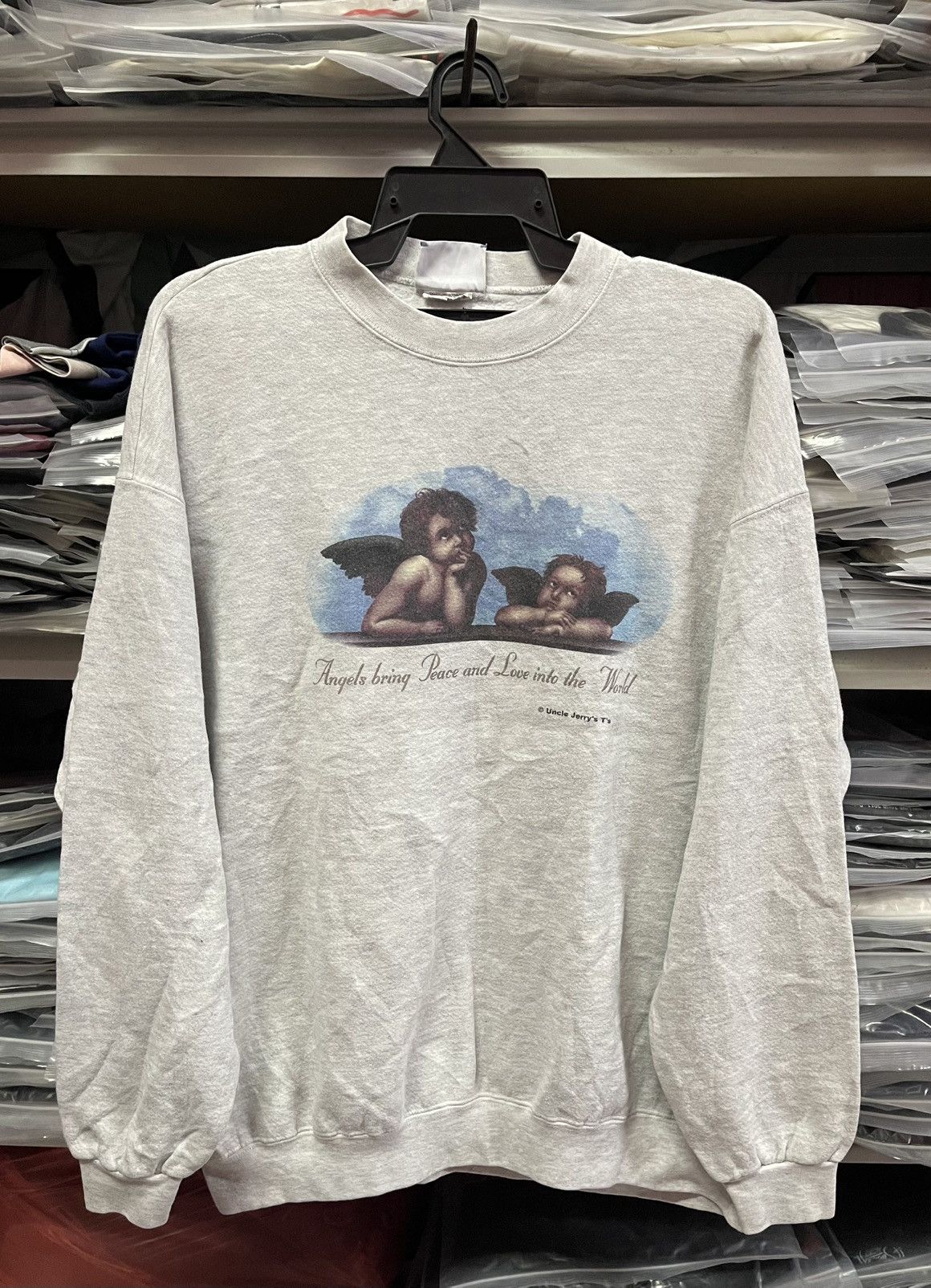 Vintage Vintage 90s " Uncle Jerry's T's " Sweatshirt🔥🔥🔥 Size US XL / EU 56 / 4 - 1 Thumbnail