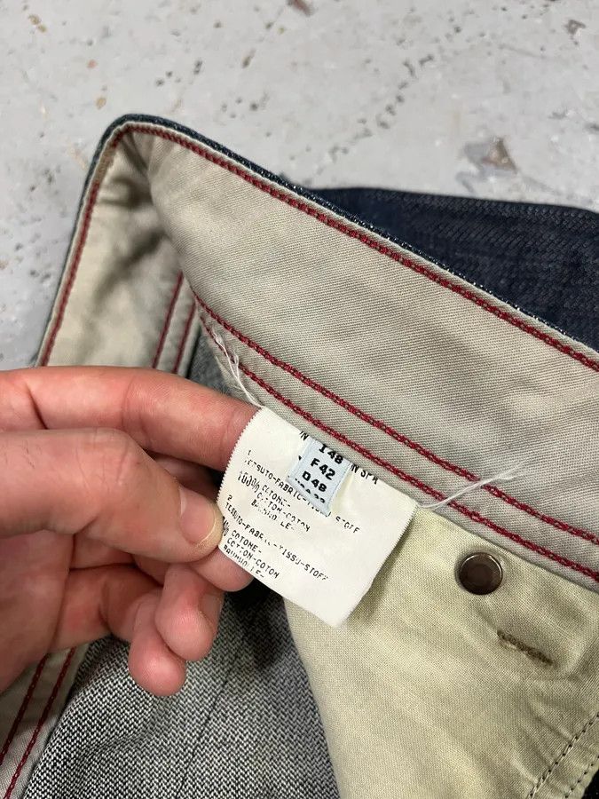 Marithe + Francois Girbaud SS2006 Marithé + François Girbaud Navy Structural Brut Denim Jeans Size US 34 / EU 50 - 13 Thumbnail