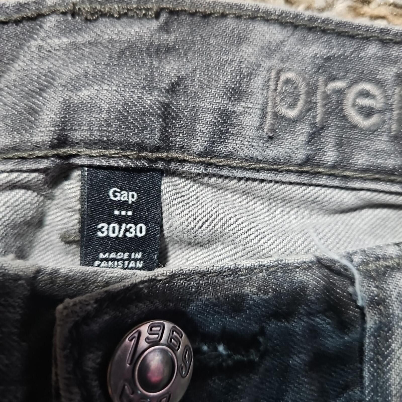 Gap Gap Premium Black 30/30 Jeans Size US 30 / EU 46 - 3 Thumbnail