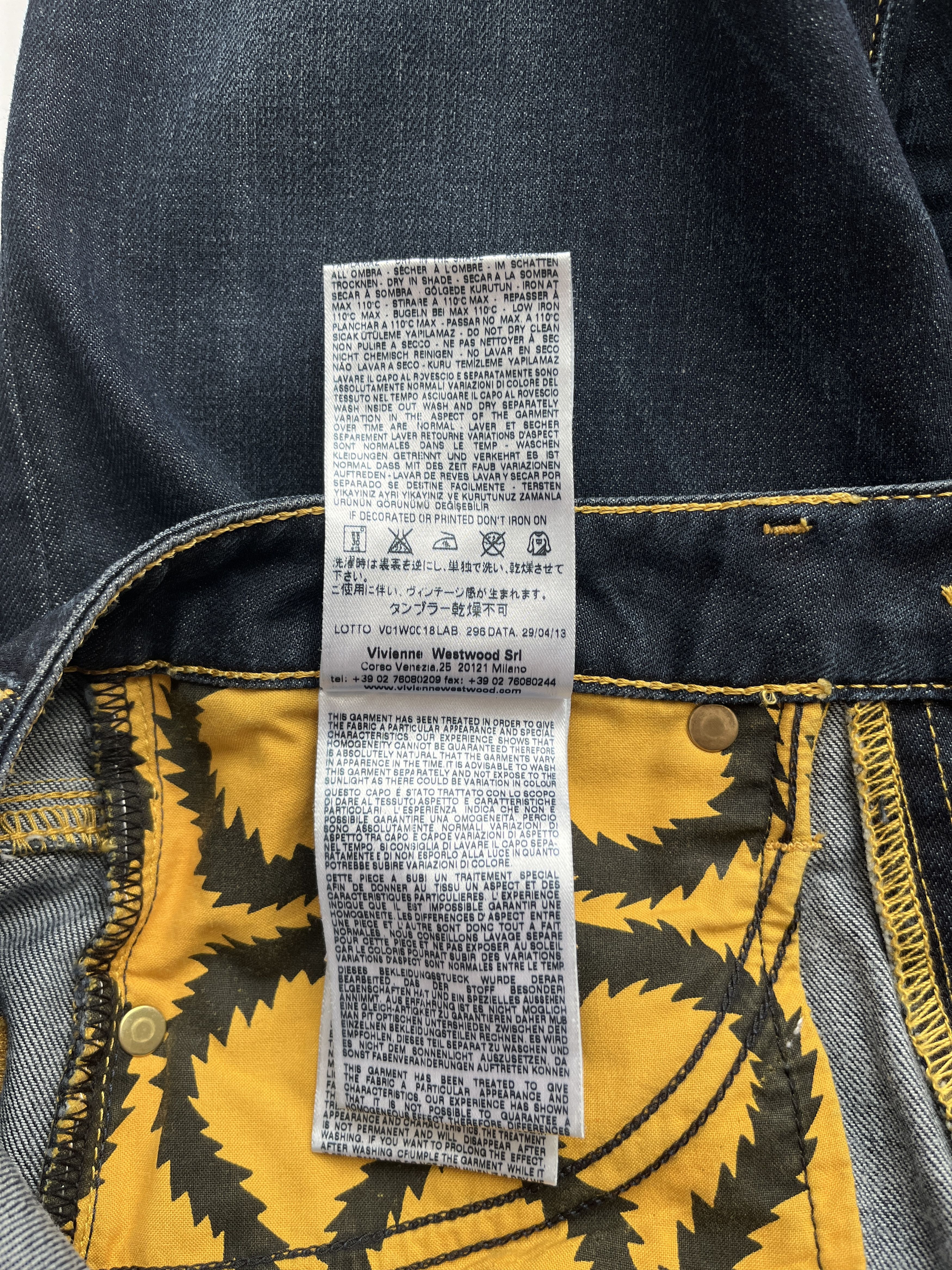 Vivienne Westwood ⚡️QUICK SALE⚡️Vivienne Westwood Anglomania Blue Denim Jeans Size 26" / US 2 / IT 38 - 7 Thumbnail