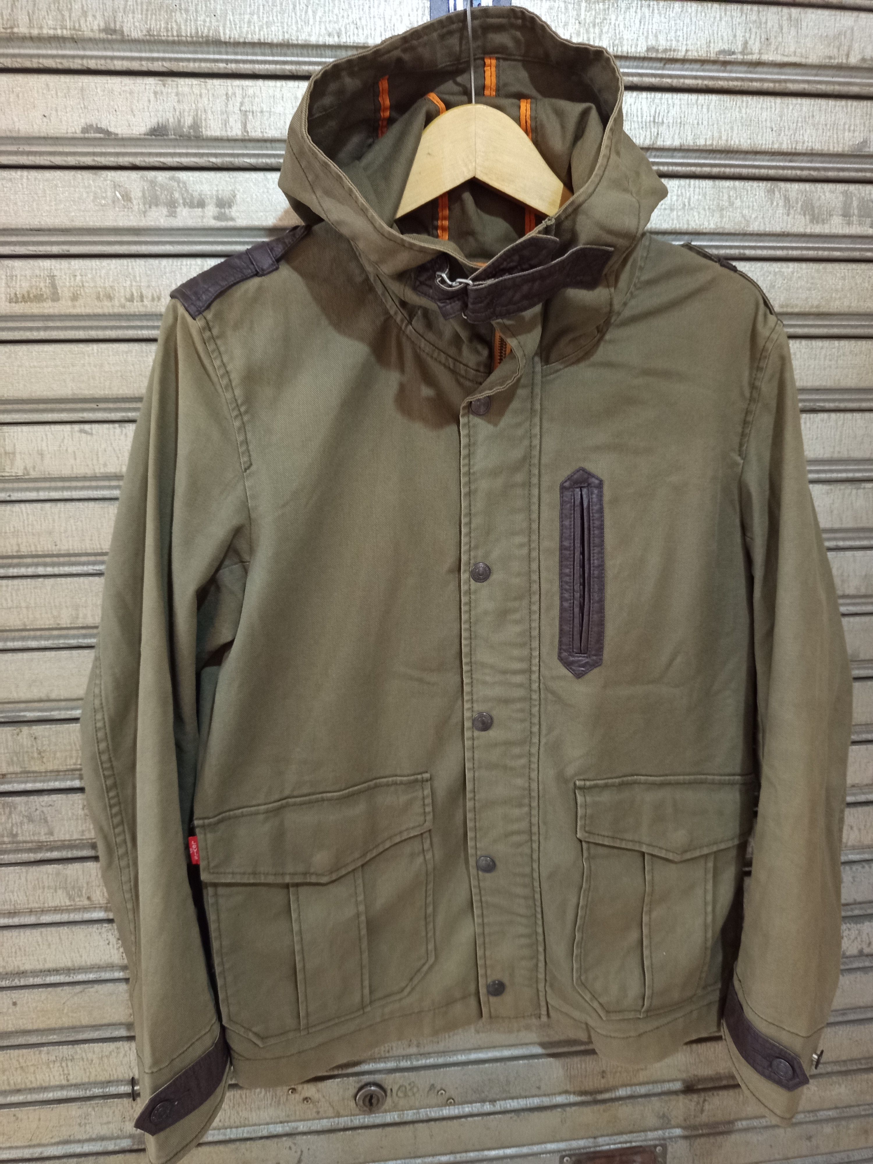 Levi's Levi's Utility Jacket Canvas Leather trim Size US M / EU 48-50 / 2 - 3 Thumbnail