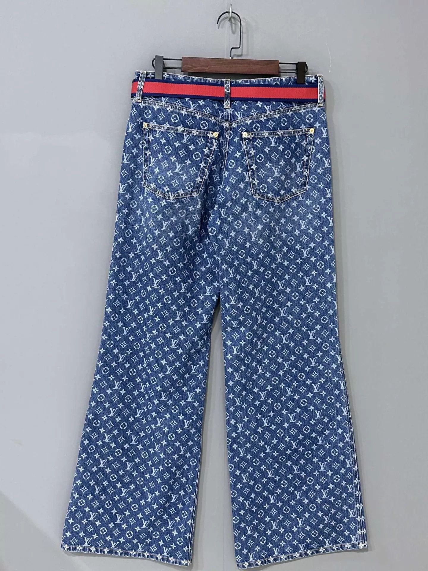 Louis Vuitton LV America's Cup All-Over Print Jeans 40 Size 28" / US 6 / IT 42 - 3 Thumbnail