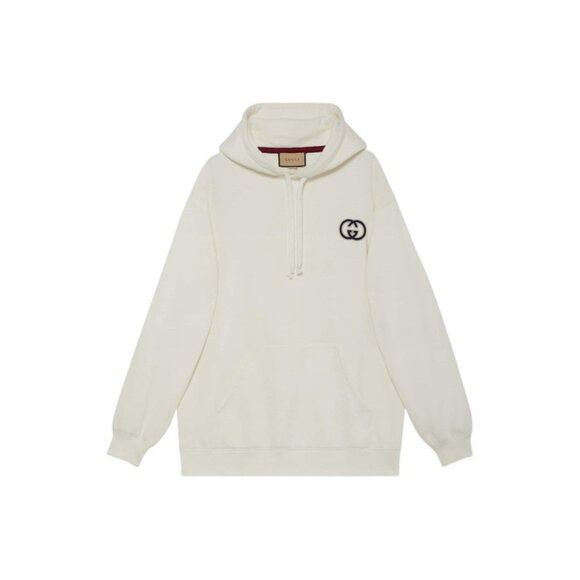 Gucci NWT Gucci Gucci GG Logo Motif Embroidered Hoodie Sz S 100% A Size S / US 4 / IT 40 - 2 Thumbnail