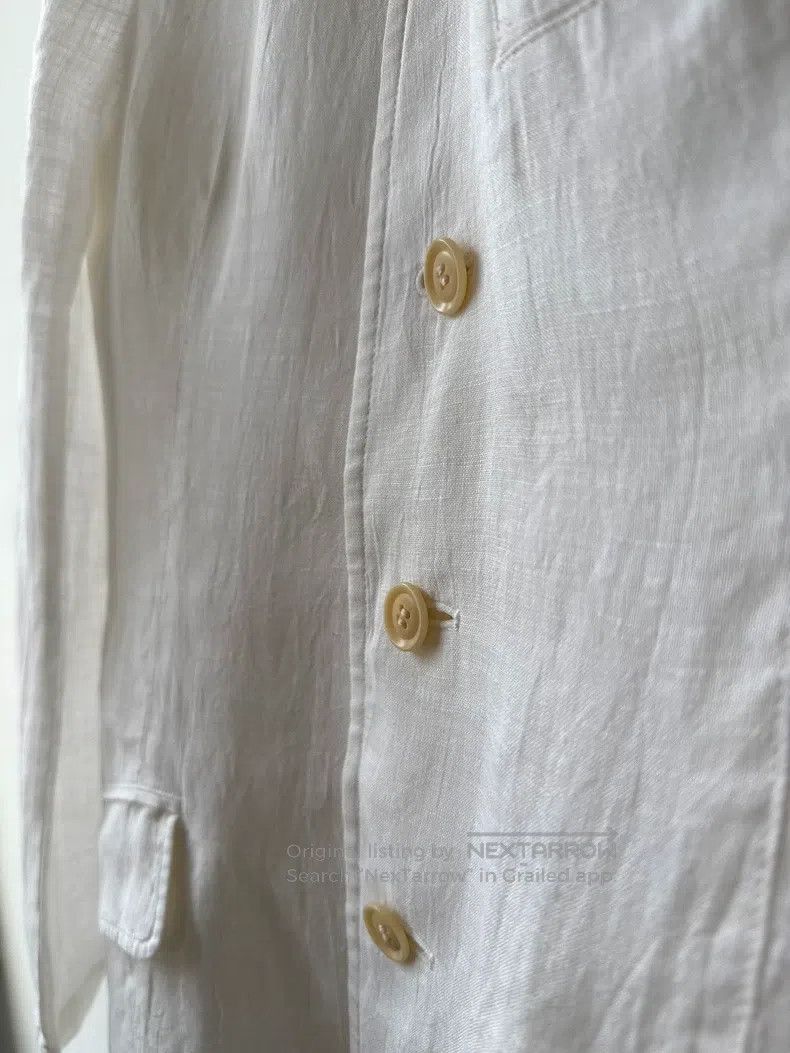 Yohji Yamamoto Yohji Yamamoto 16SS Minimalist Linen Suit Jacket Size US S / EU 44-46 / 1 - 5 Thumbnail