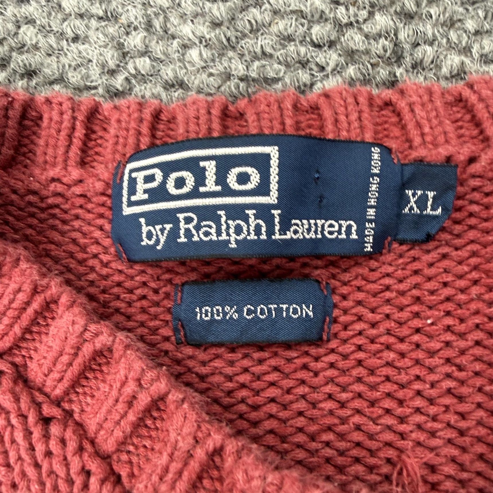 Polo Ralph Lauren VINTAGE Polo Ralph Lauren Sweater Shirt Mens XL Red V-Neck Knit Pullover 90s Polo Ralph Lauren 90s Mens XL Red V-Neck Knit Sweater Size US XL / EU 56 / 4 - 5 Thumbnail