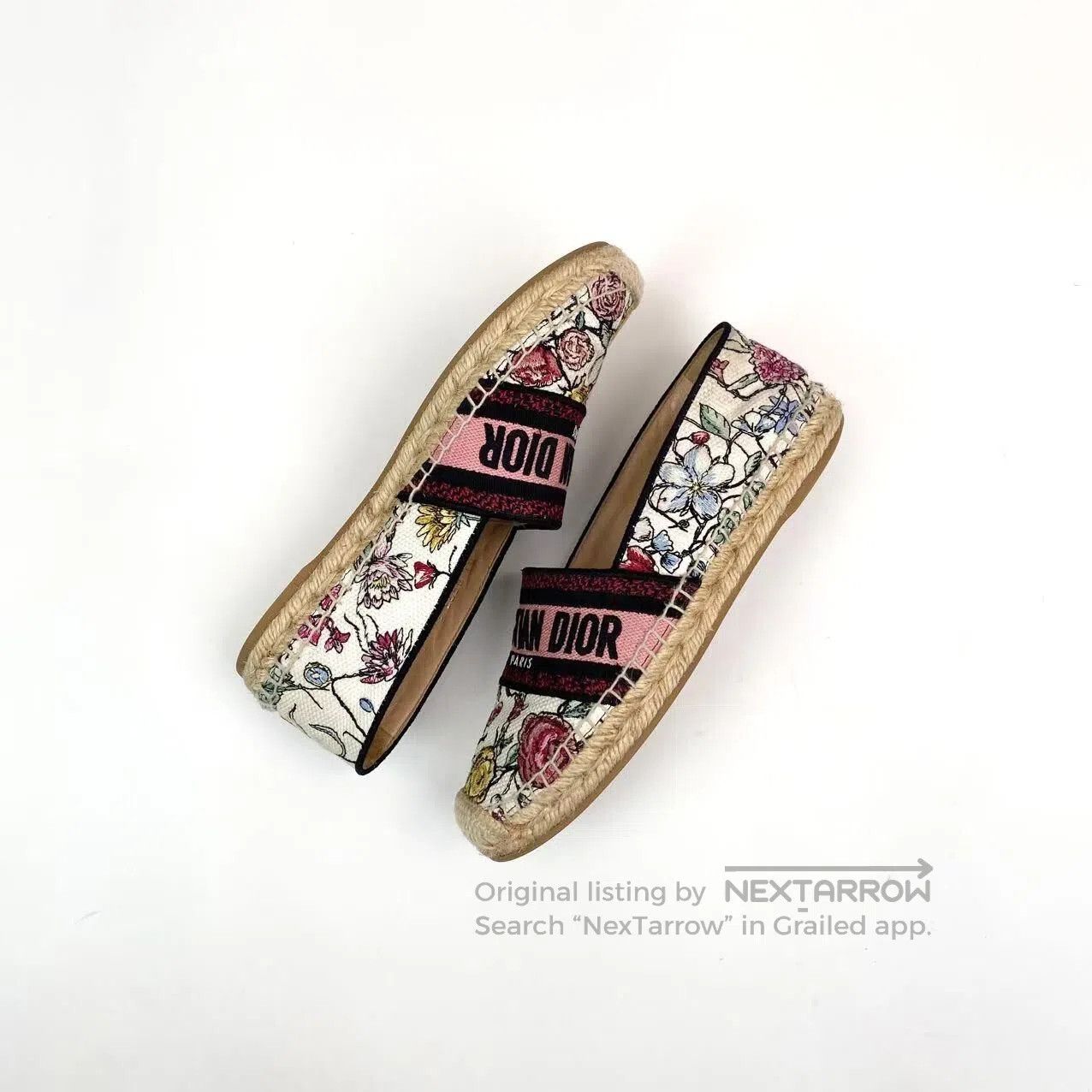 Dior Dior Floral embroidery slogan logo fisherman shoes| Size US 5.5 / IT 35.5 - 4 Thumbnail