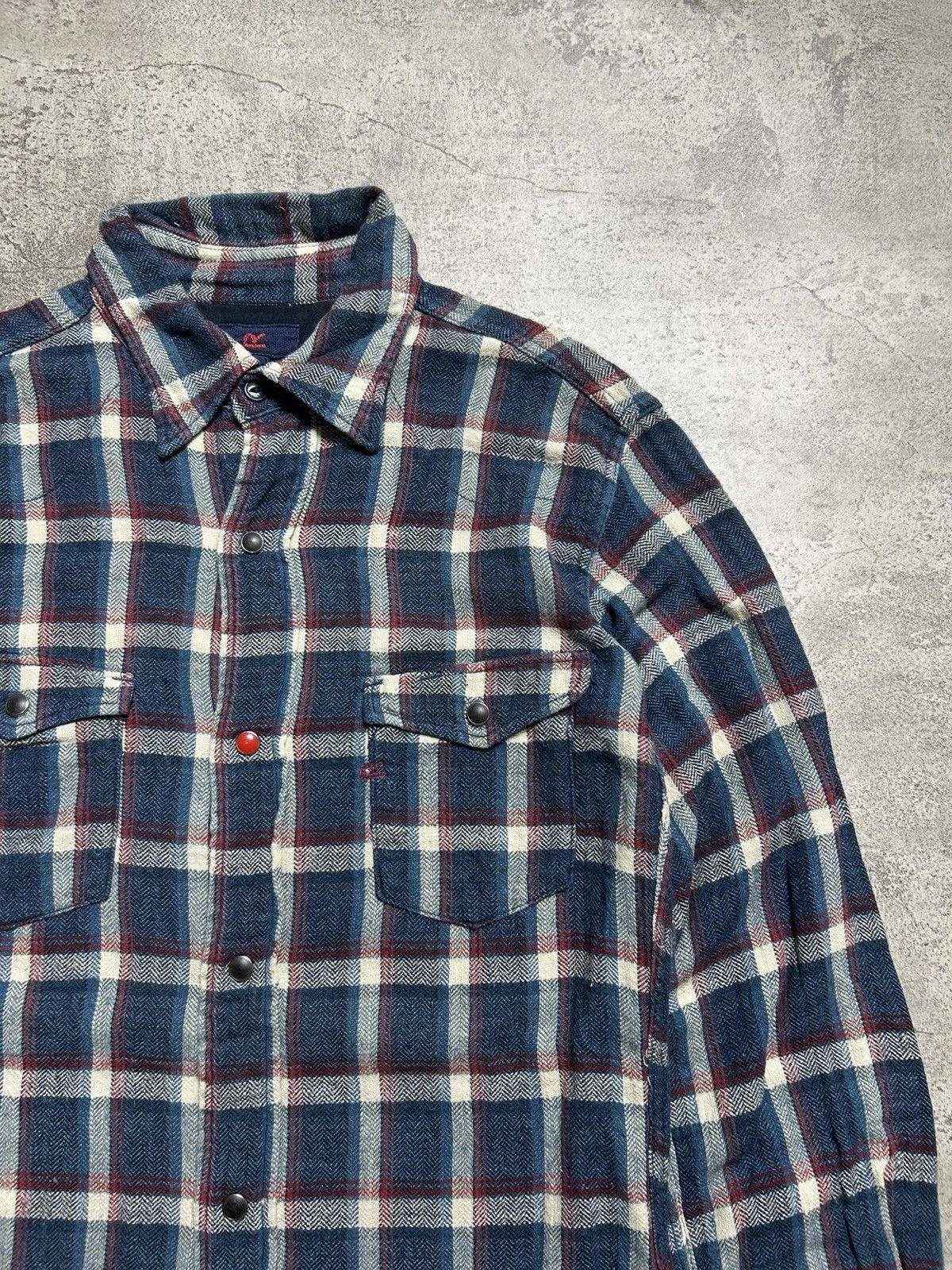 45rpm 2000s 45RPM Western Plaid Snap Button Up Shirt Size US S / EU 44-46 / 1 - 2 Thumbnail