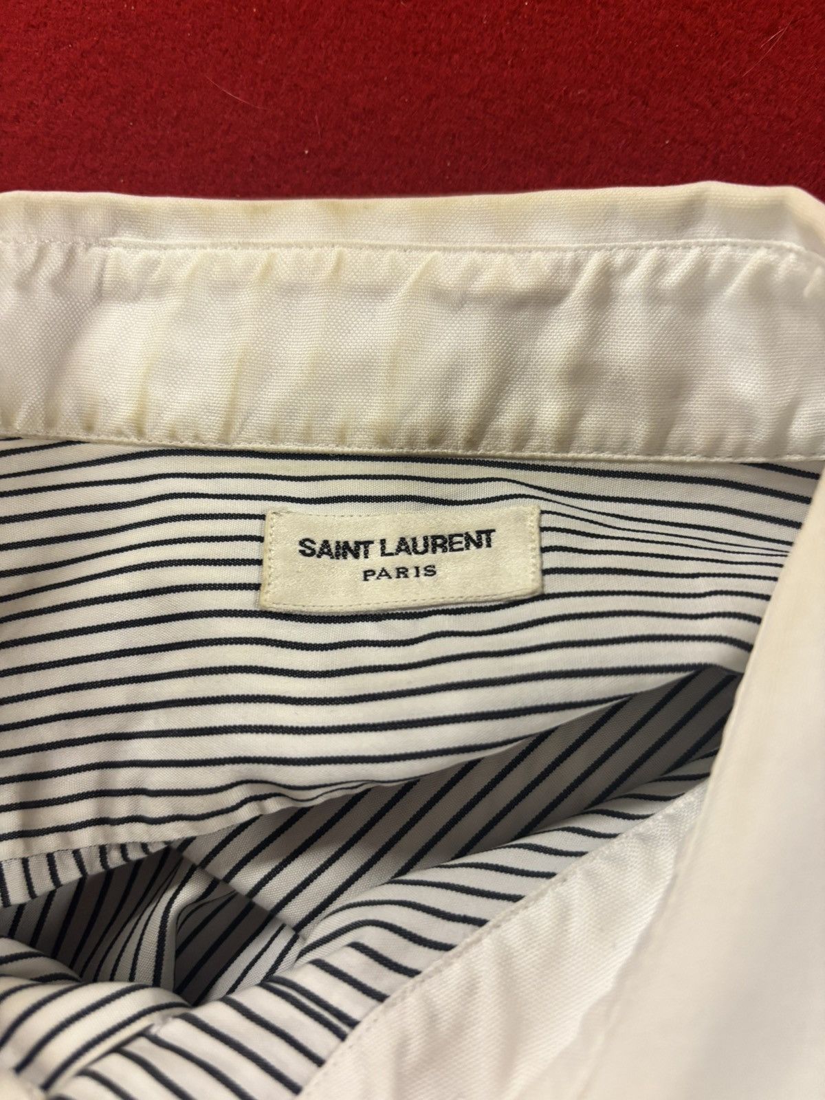 Saint Laurent Paris saint laurent striped button up shirt Size US XS / EU 42 / 0 - 7 Thumbnail