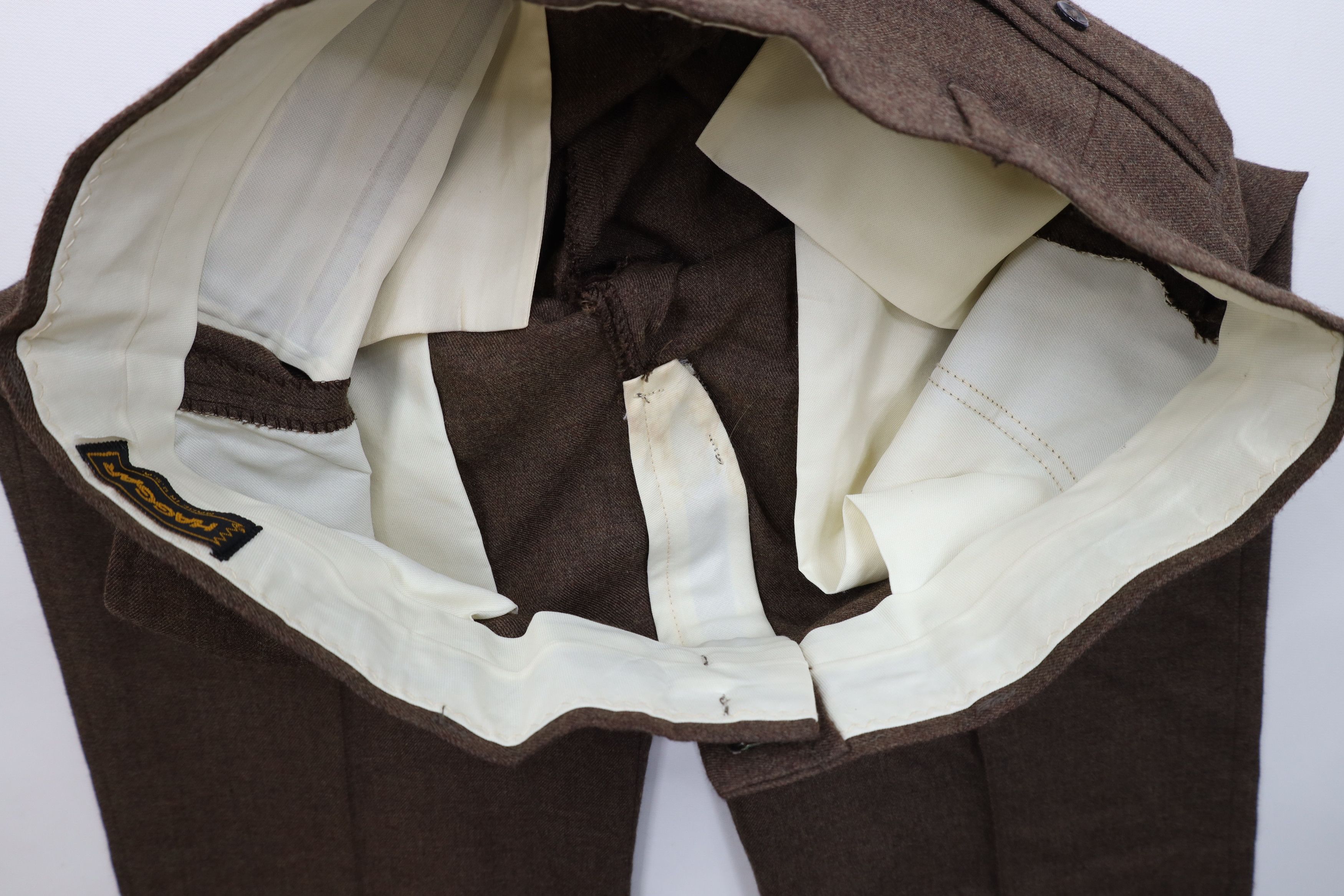 Vintage Vintage 70s Streetwear Flared Wide Leg Chino Pants Brown USA Size US 34 / EU 50 - 7 Thumbnail