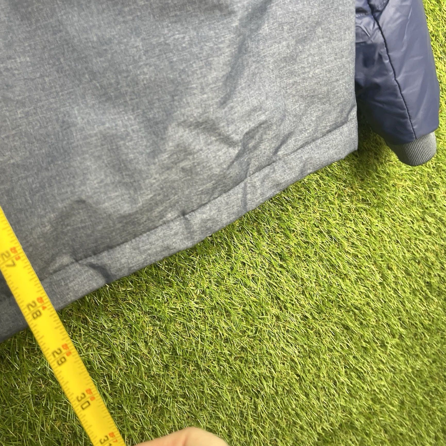 Kith KITH Jacket Mens XL Ericcon Tech Blazer Navy Melange Snap Close Puffer Sleeve Size 46R - 7 Thumbnail