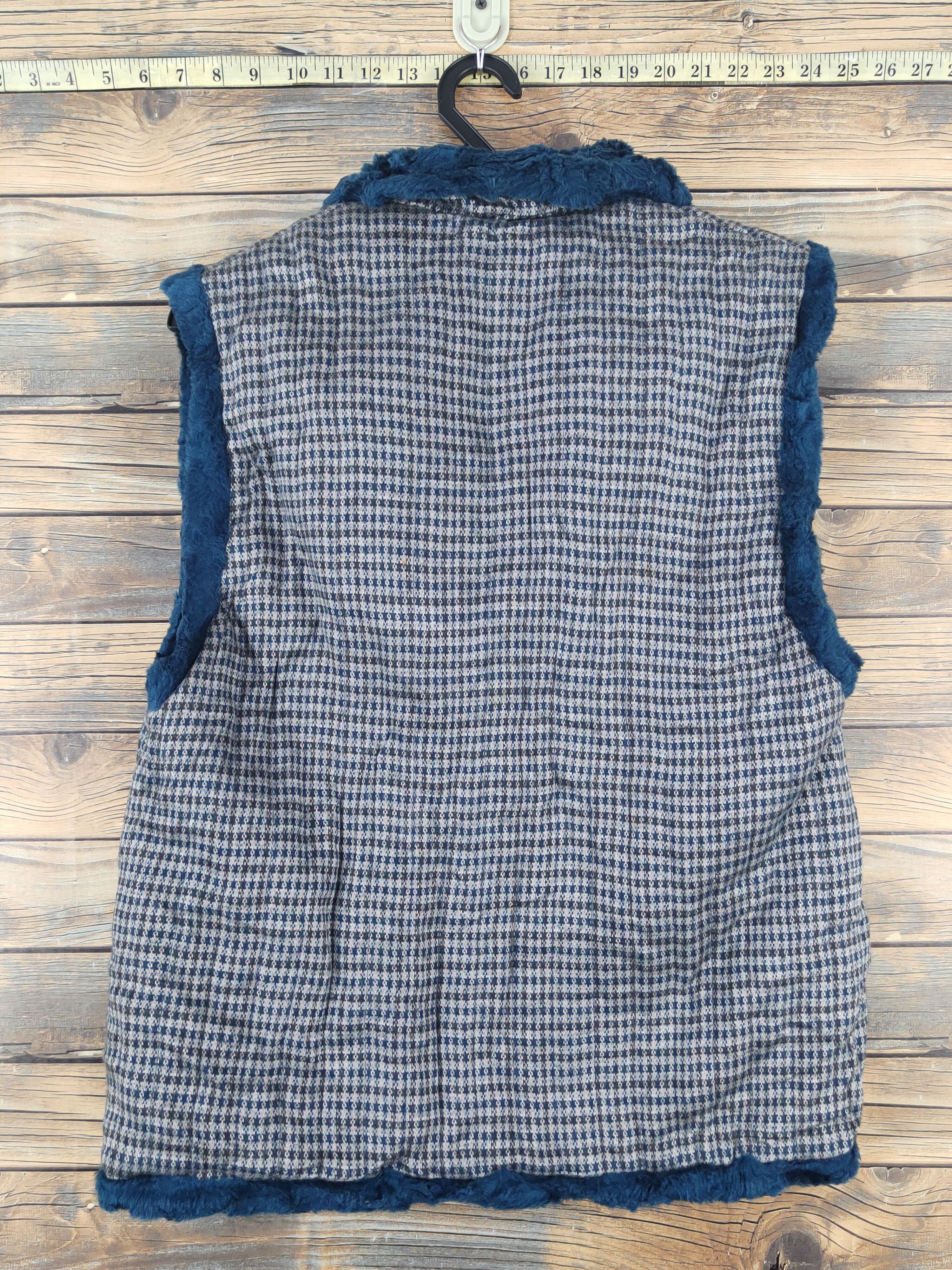Japanese Brand × Vintage Retro Vintage Old Memories Blue Gray Fur Mohair Vests Size US S / EU 44-46 / 1 - 8 Thumbnail