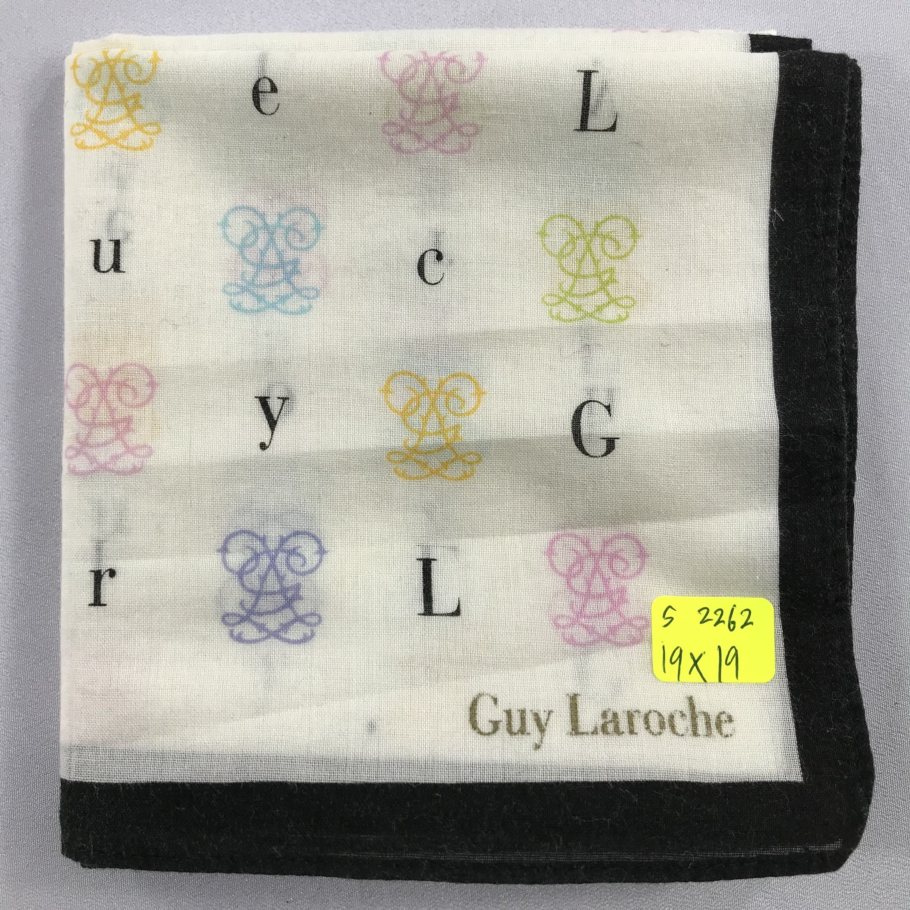 Guy Laroche × Vintage Guy Laroche Bandana / Handkerchief / Neckerchief - S2262 Size ONE SIZE - 5 Thumbnail