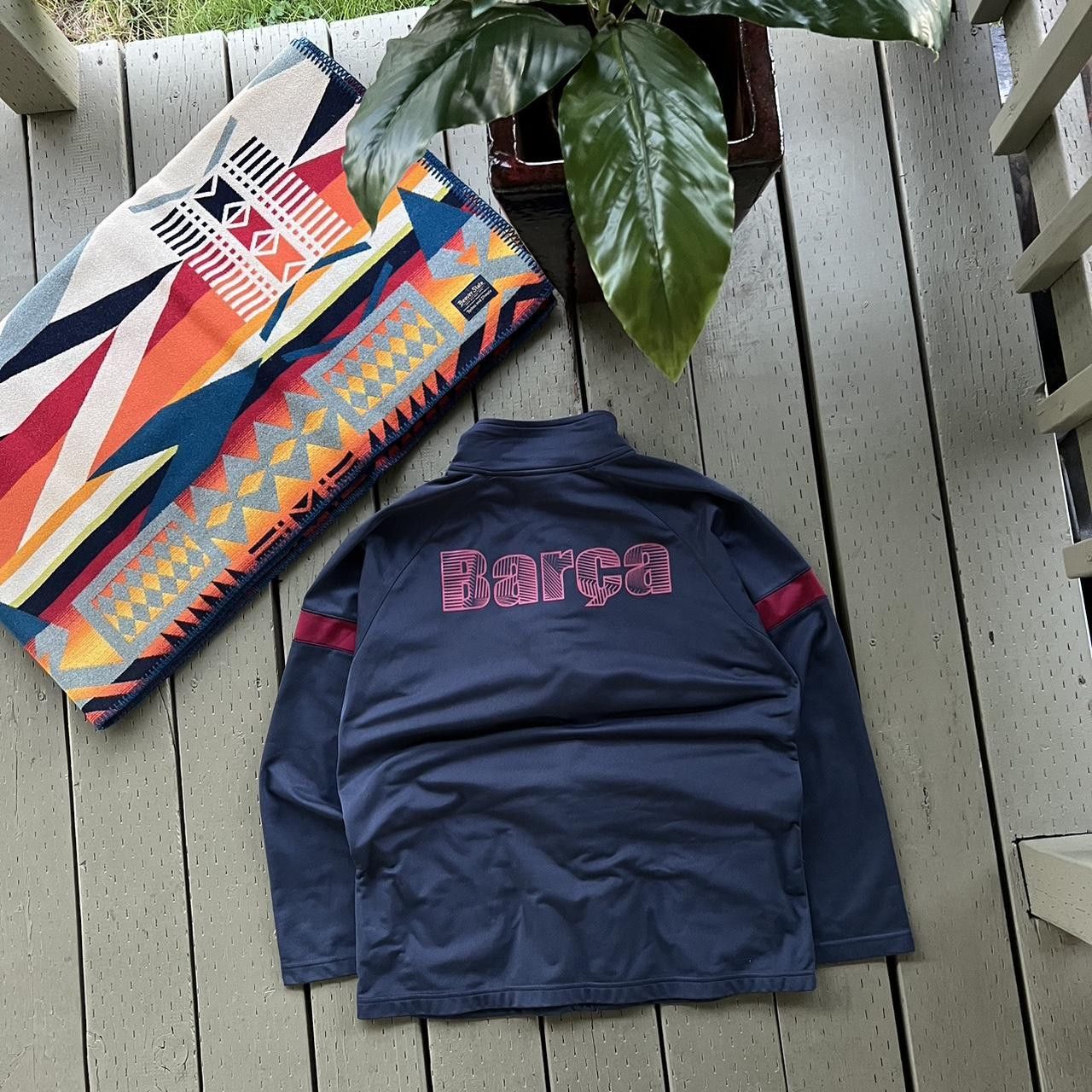 Vintage Vintage 00’s FC Barcelona Hoodie Jacket Size US L / EU 52-54 / 3 - 3 Thumbnail