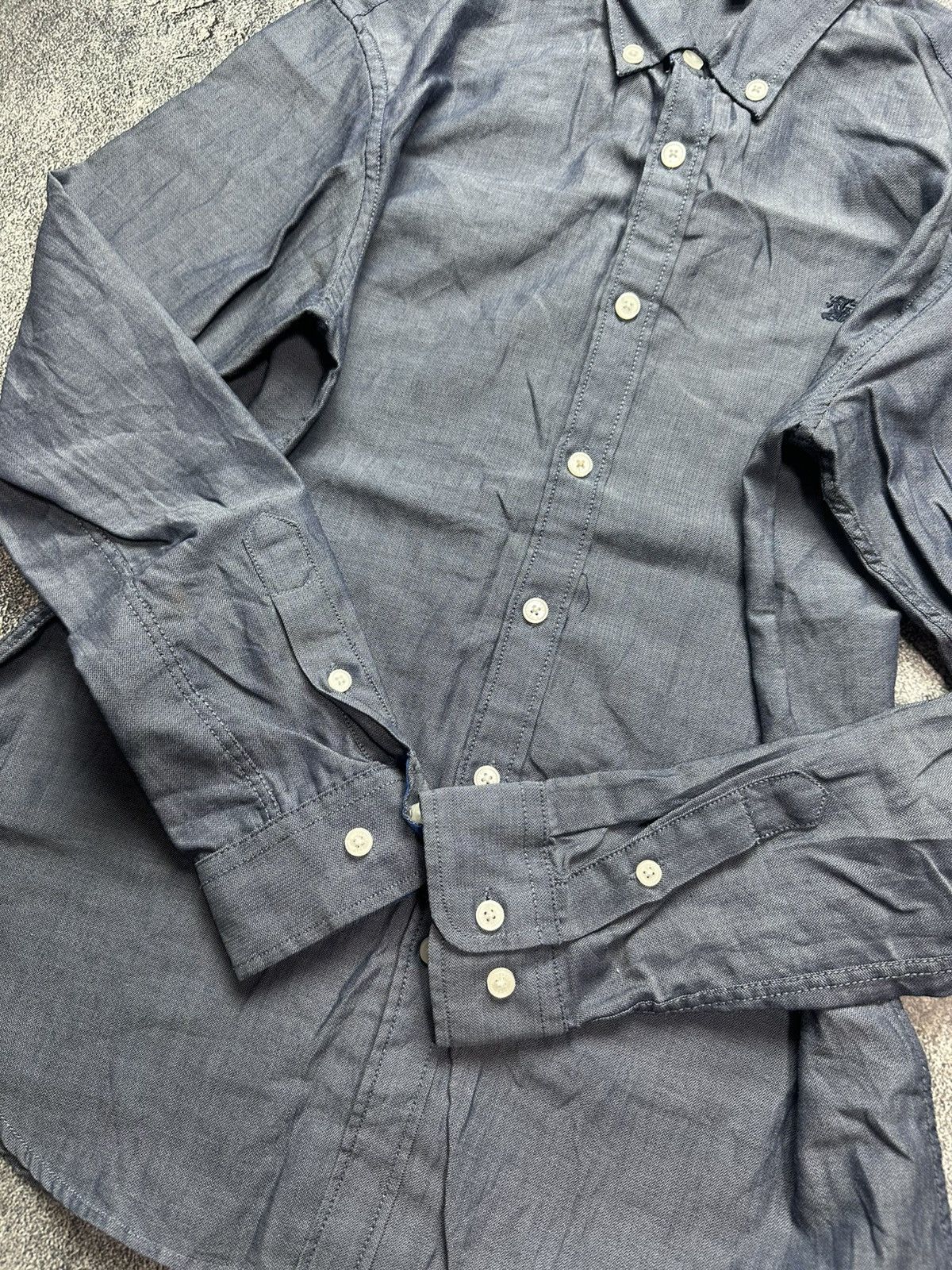 Burberry Burberry Vintage Shirt Button Ups Logo Rare Size US L / EU 52-54 / 3 - 7 Thumbnail