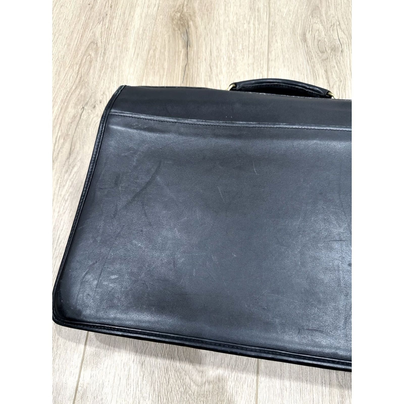 Coach VINTAGE Coach Briefcase 5353 Black Leather Men's 2Way Shoulder Bag Document Case Size ONE SIZE - 7 Thumbnail
