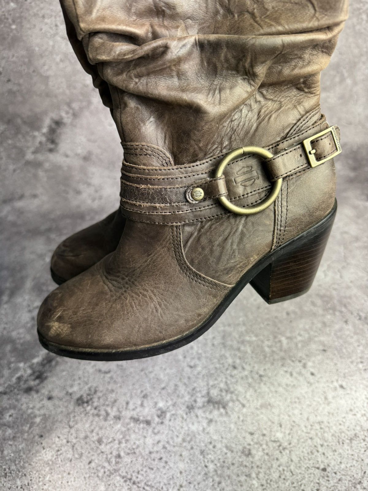 Harley Davidson Harley Davidson Women’s Boots Shoes Brown Leather Size US 6 / IT 36 - 4 Thumbnail