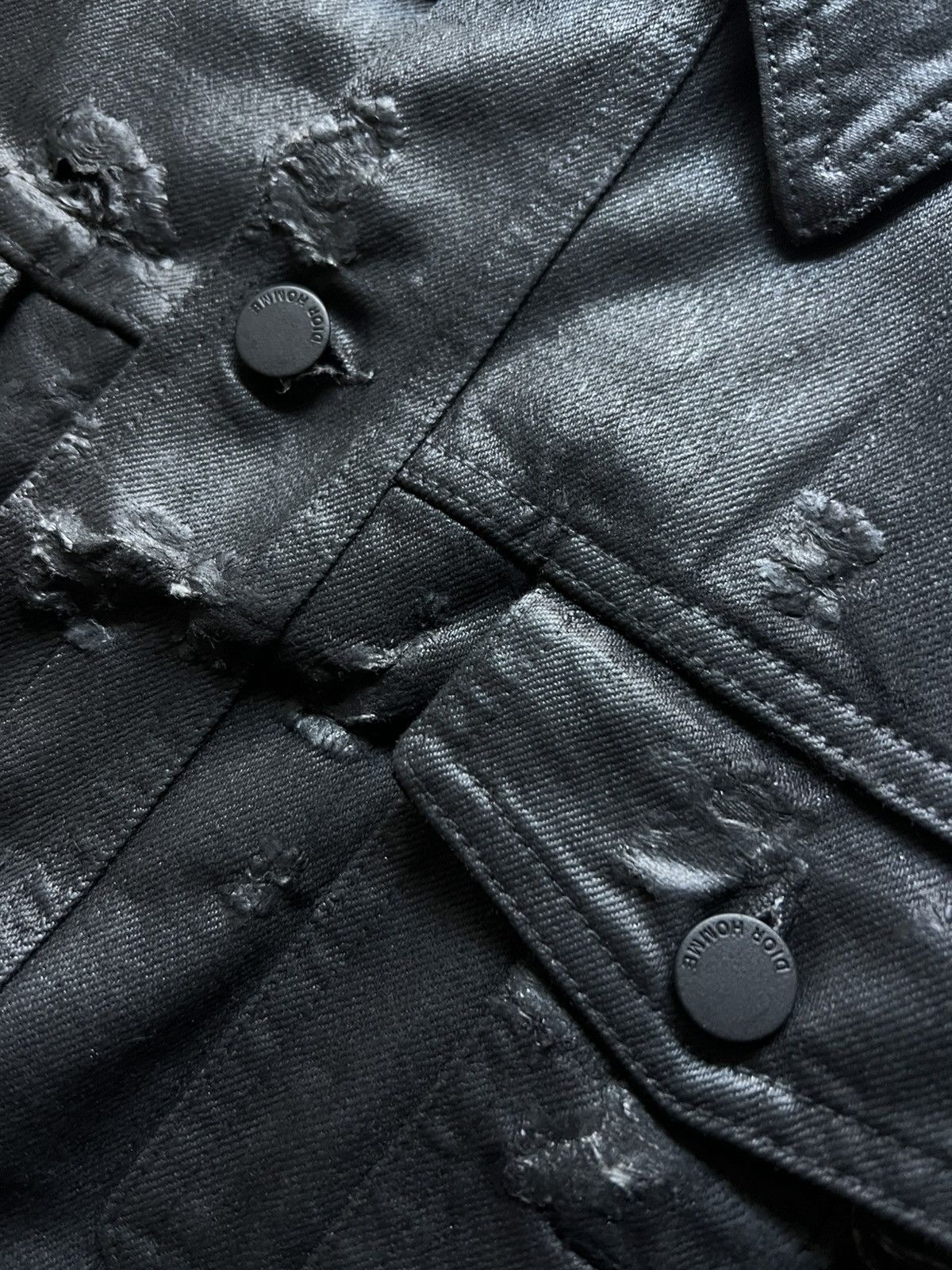 Dior Dior Homme Strip SS04 Waxed Jacket Size US L / EU 52-54 / 3 - 6 Thumbnail