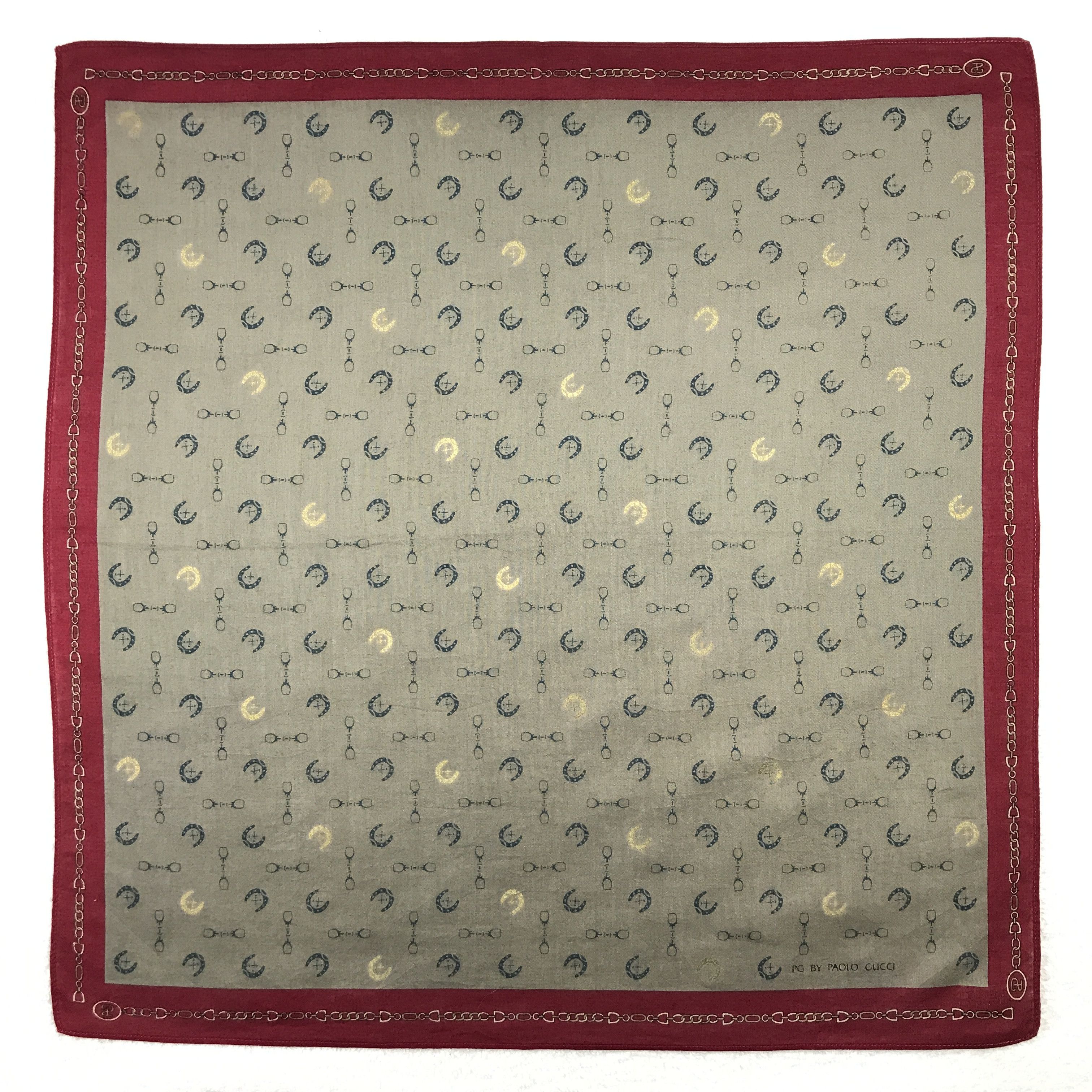 Paolo Gucci × Vintage Vintage Paolo Gucci Bandana Neckerchief Handkerchief Size ONE SIZE - 1 Thumbnail