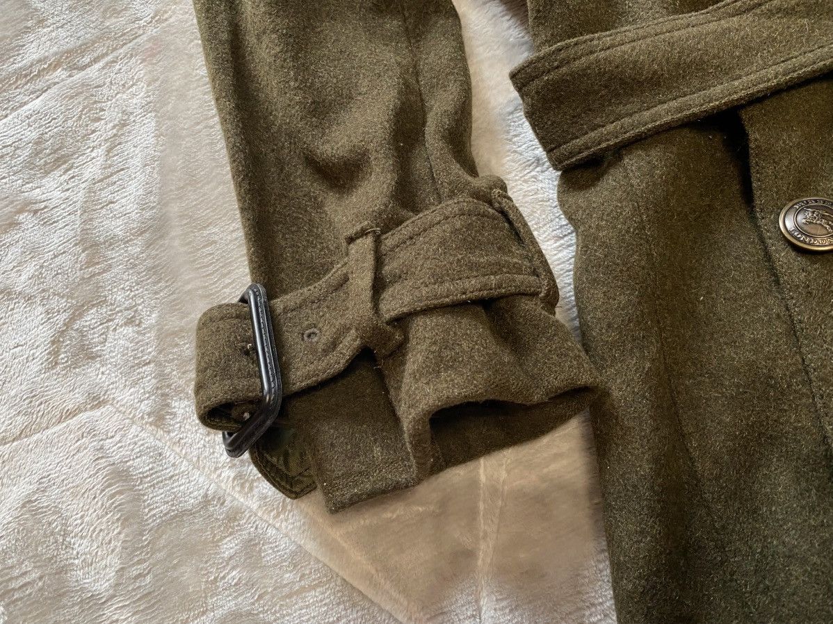 Burberry Burberry London Khaki Wool & Cashmere Trench Coat Size XS / US 0-2 / IT 36-38 - 4 Thumbnail