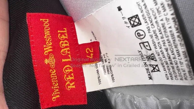 Vivienne Westwood Vivienne Westwood Black large V-neck suit, 100% wool Size M / US 6-8 / IT 42-44 - 9 Thumbnail